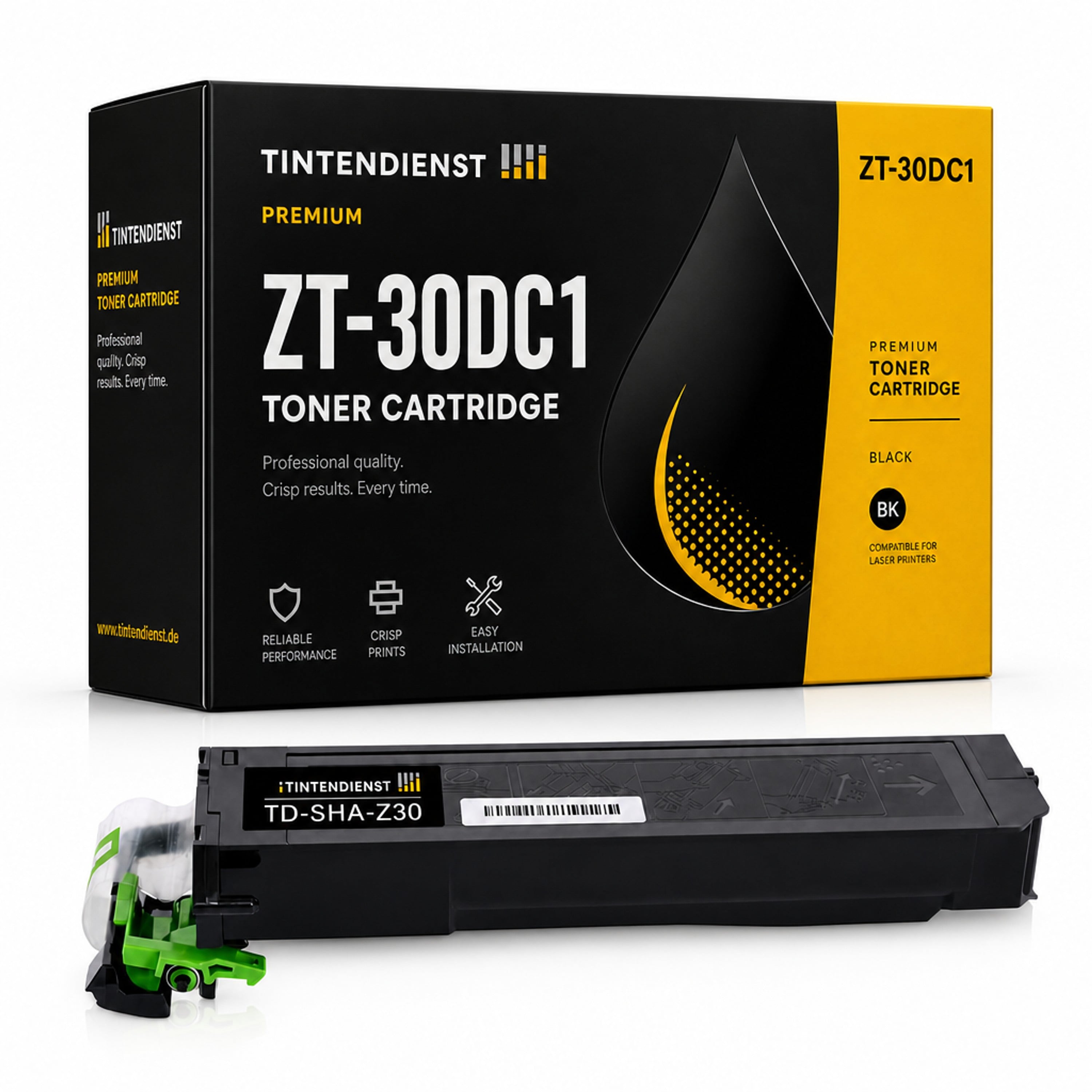 Toner kompatibel zu Sharp ZT-30DC1, schwarz