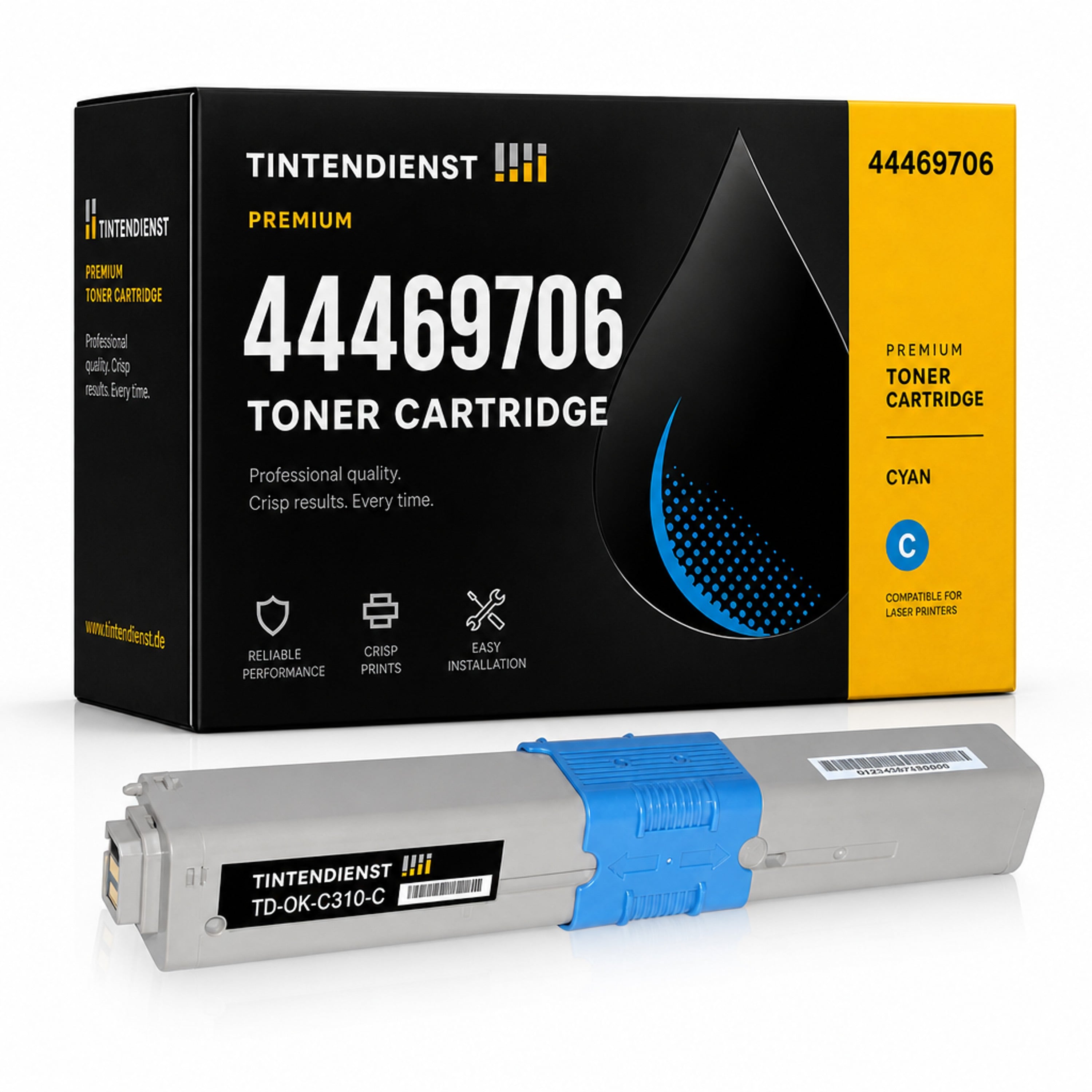 Toner kompatibel zu OKI 44469706, cyan