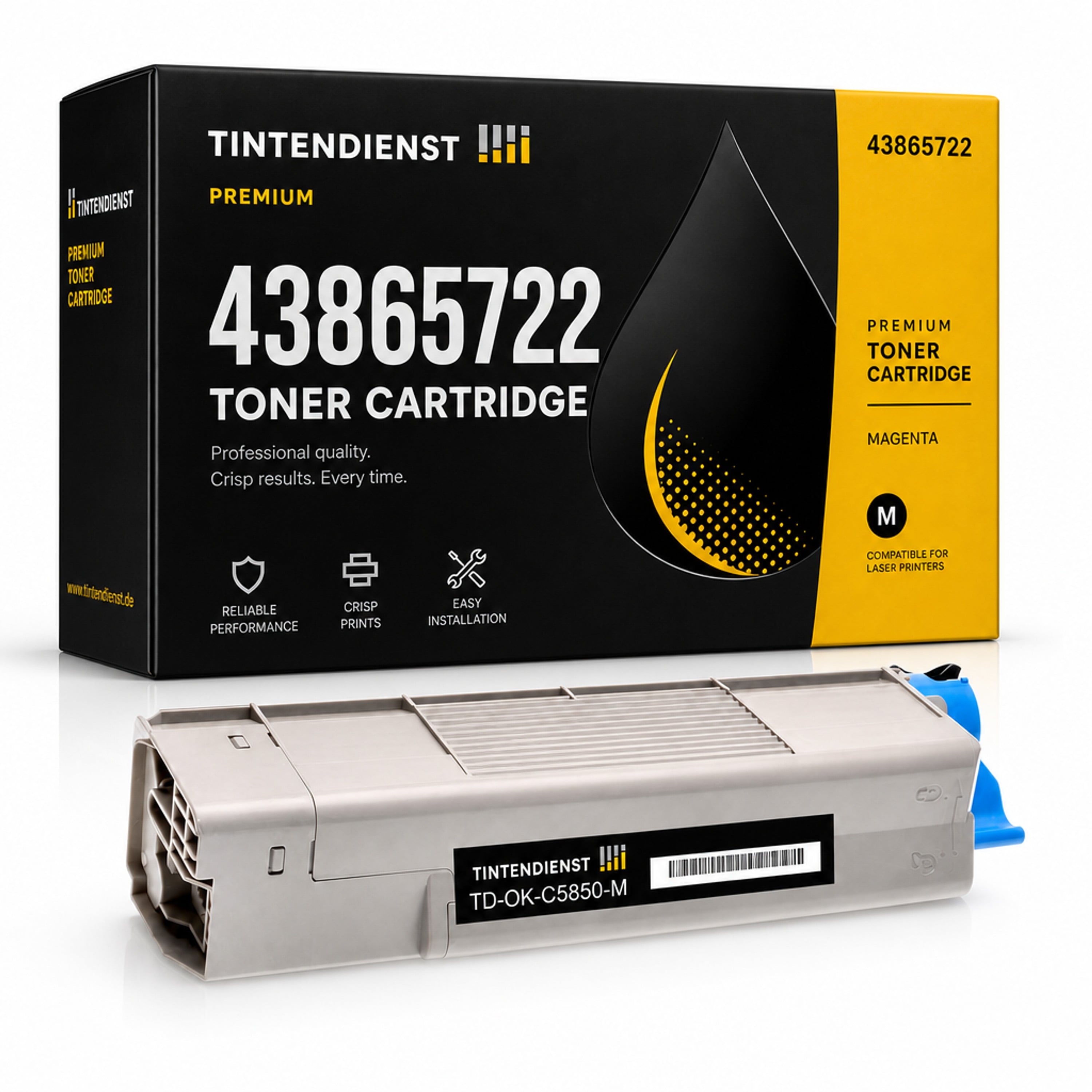Toner kompatibel zu OKI 43865722 XXL, magenta