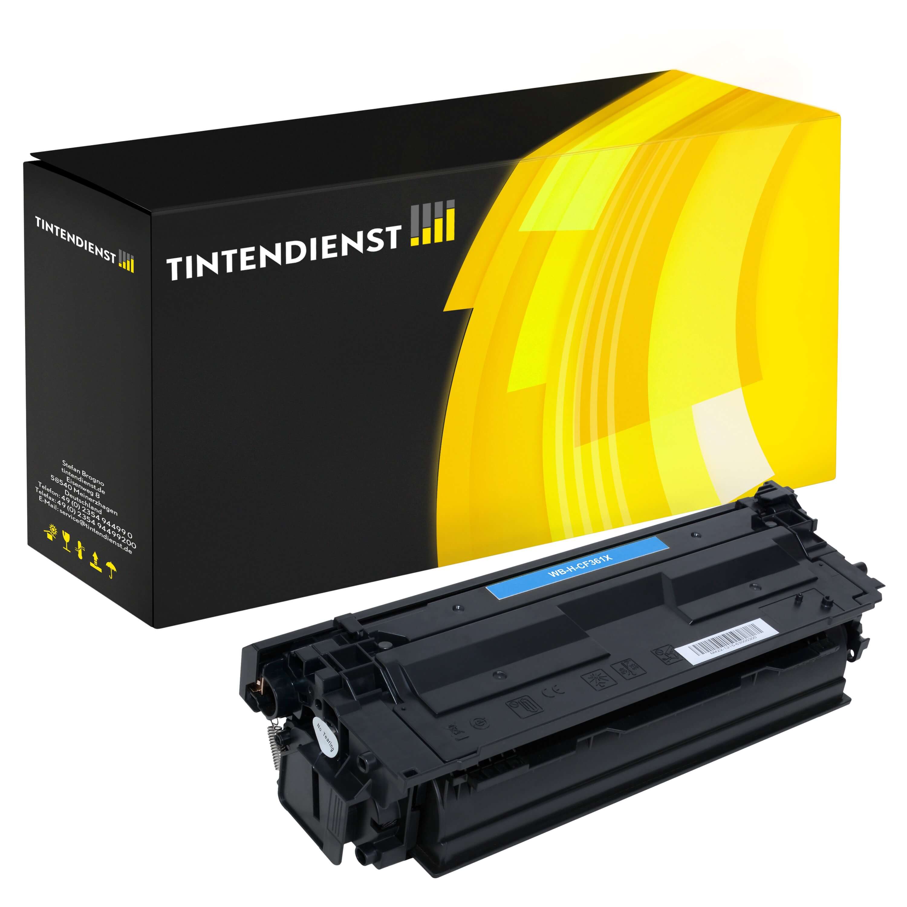 Toner kompatibel zu HP 508X, cyan