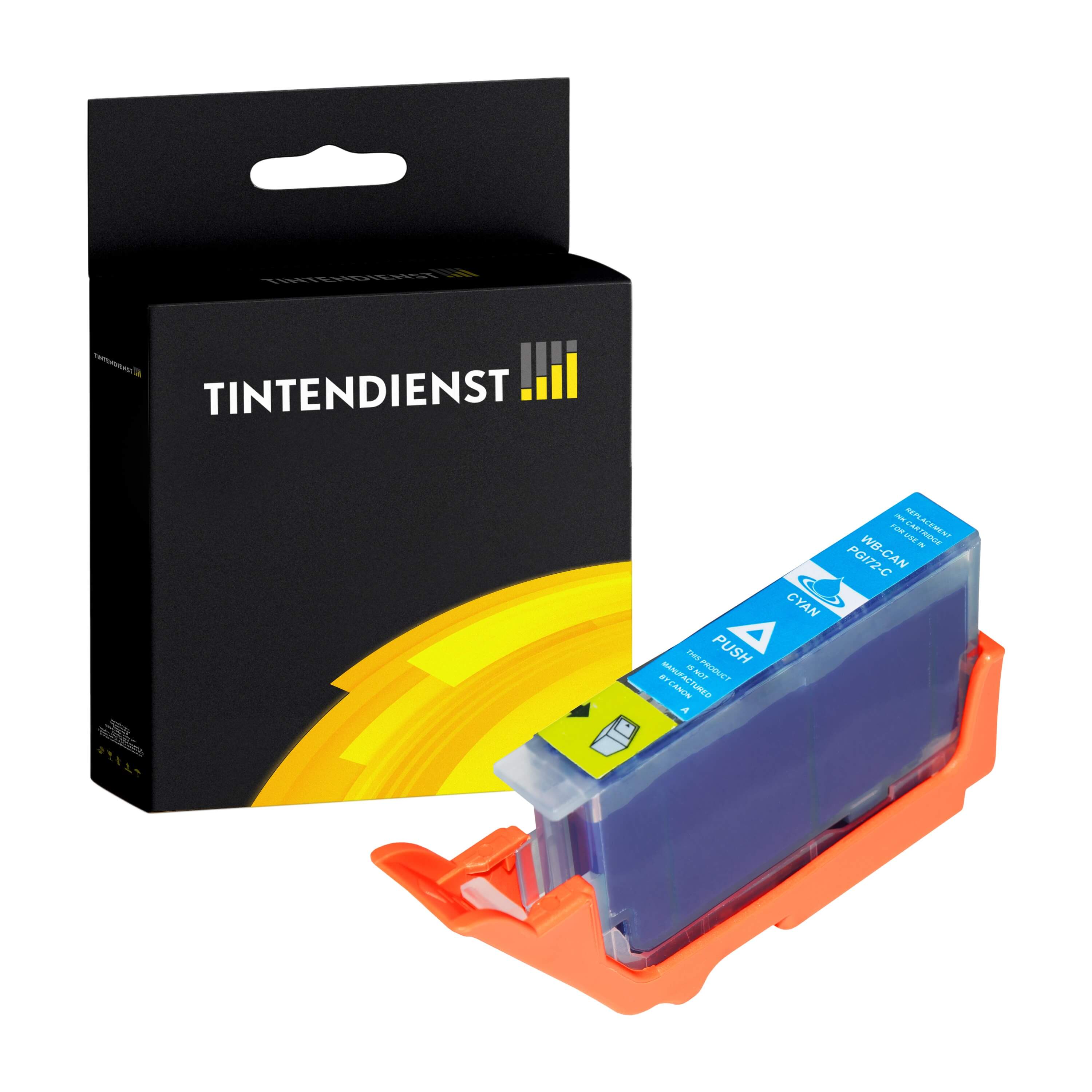 Tintendienst kompatibel für Canon Tintenpatrone 6404B001 / PGI-72C Cyan