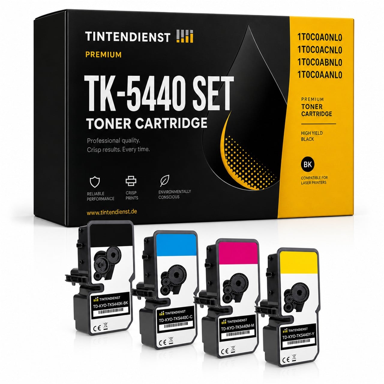 Tintendienst Set 4 Kyocera Toner TK5440 1-1-1-1