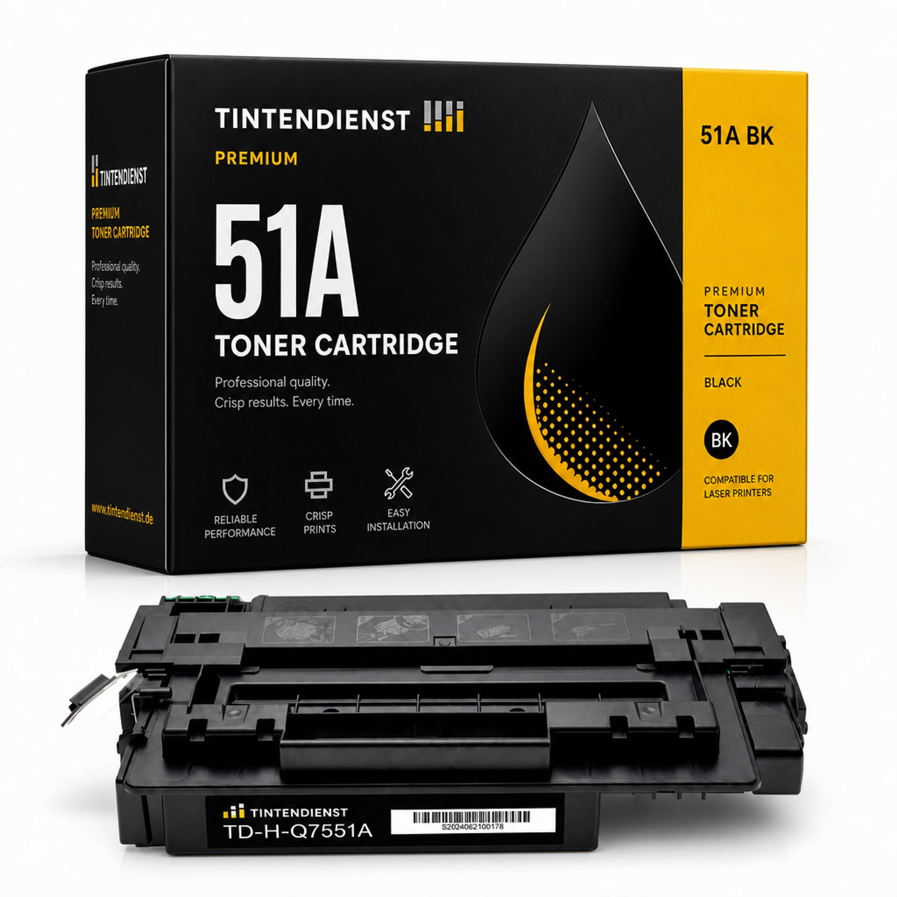 Toner kompatibel zu HP 51A, schwarz