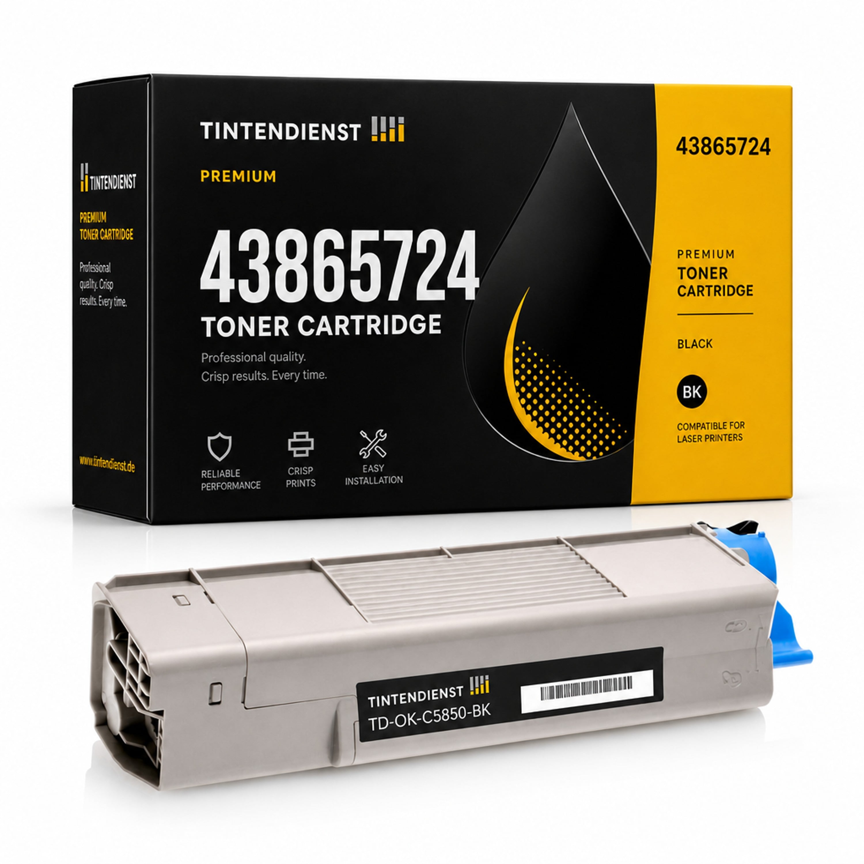Toner kompatibel zu OKI 43865724, schwarz