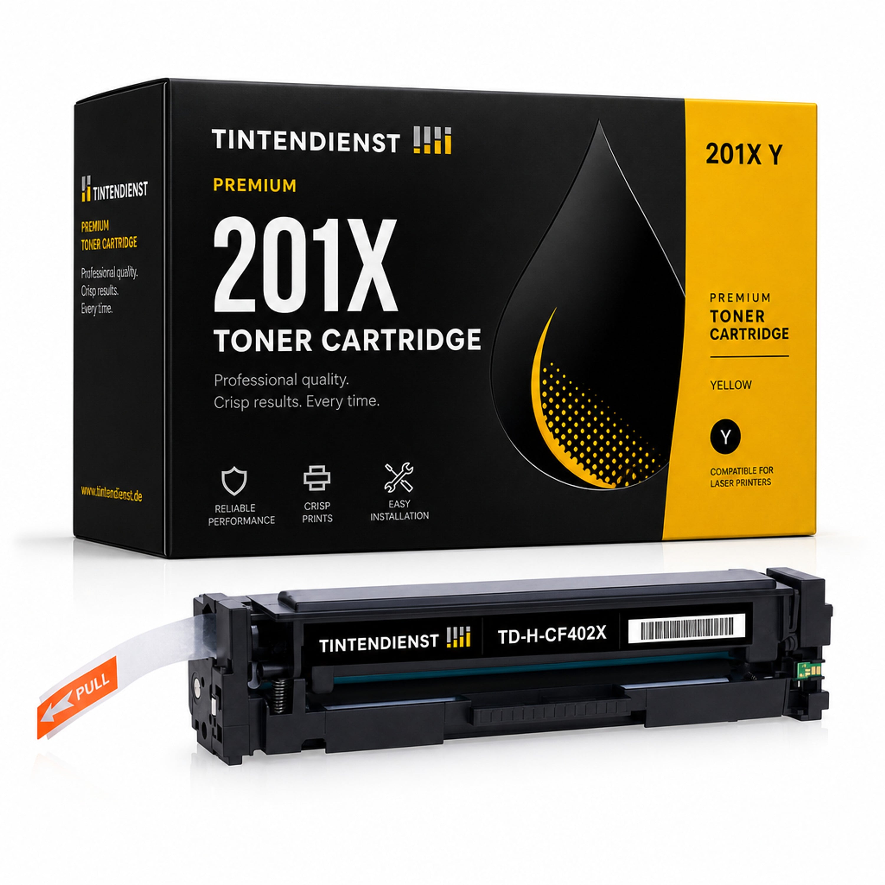 Toner kompatibel zu HP 201X, gelb