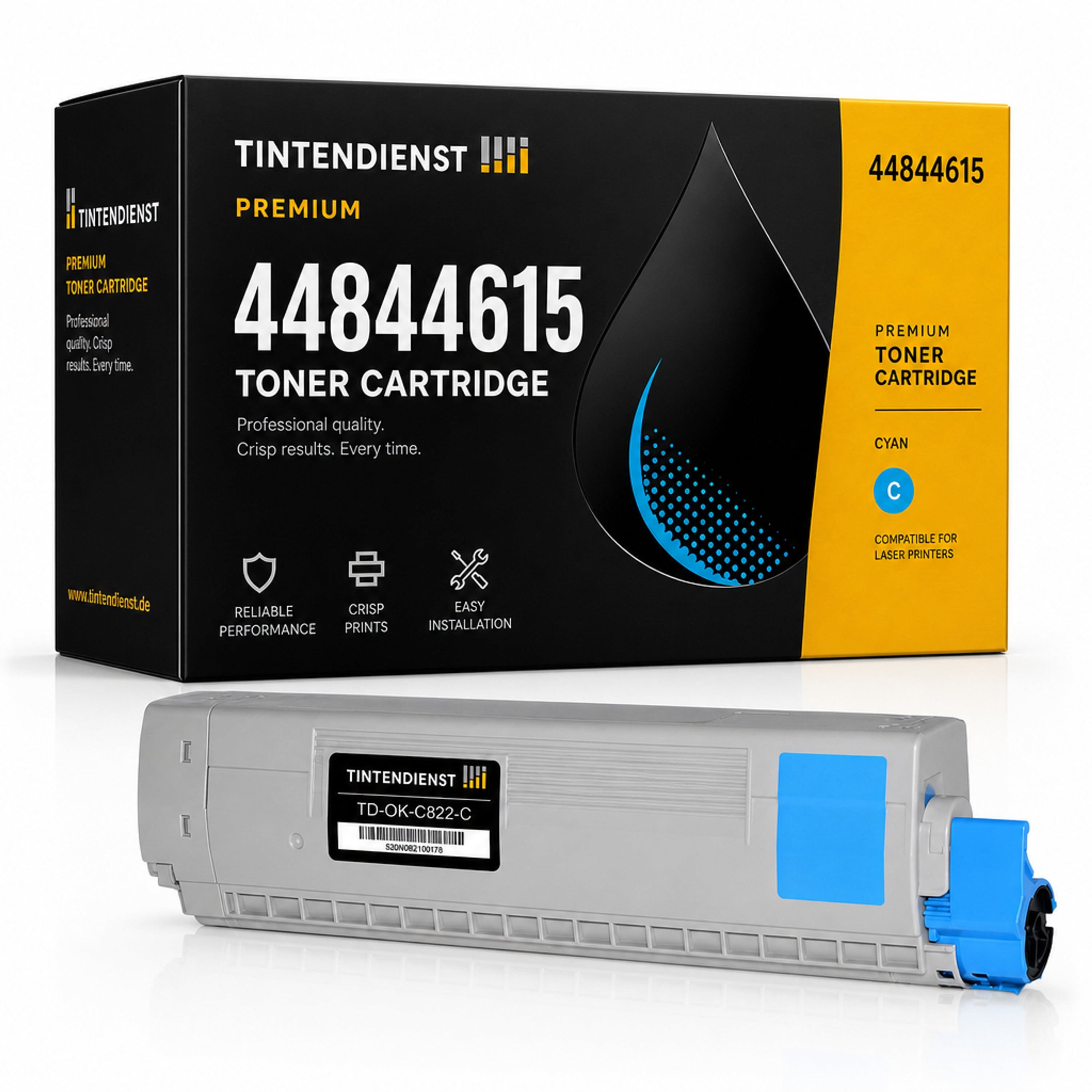 Toner kompatibel zu OKI 44844615, cyan