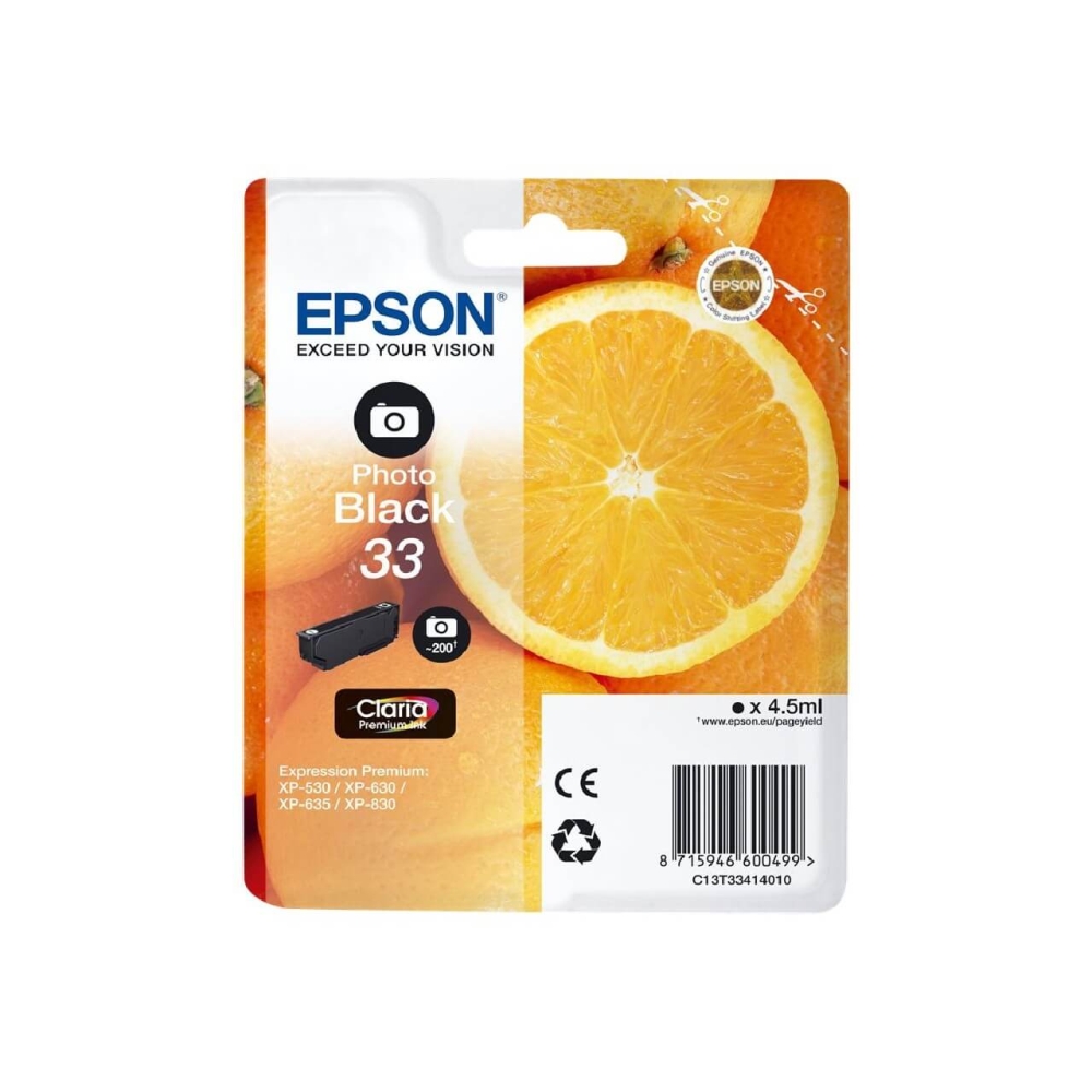 Epson 33 Druckerpatrone (C13T33414010) schwarz – Original Epson