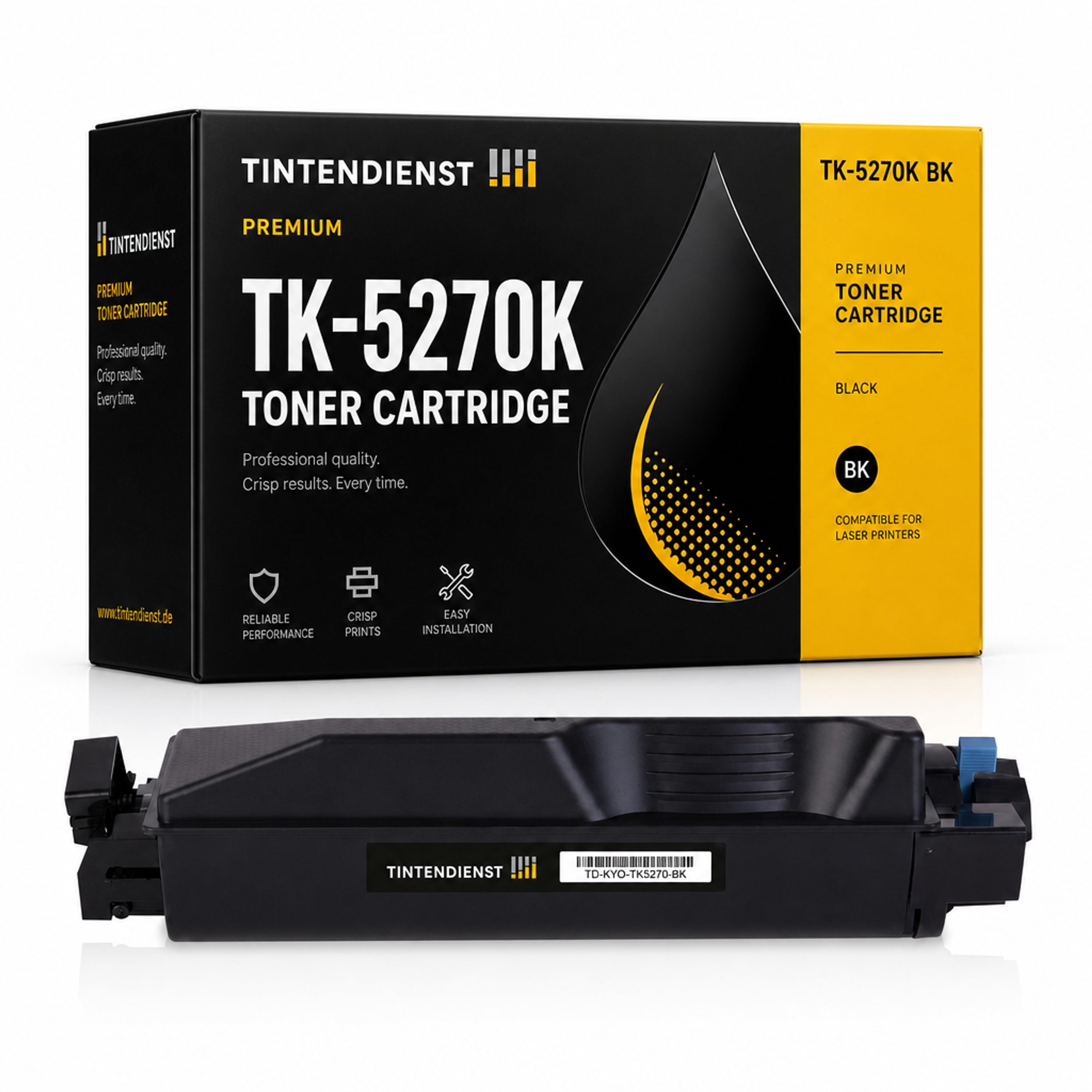 Toner kompatibel zu Kyocera TK-5270K, schwarz