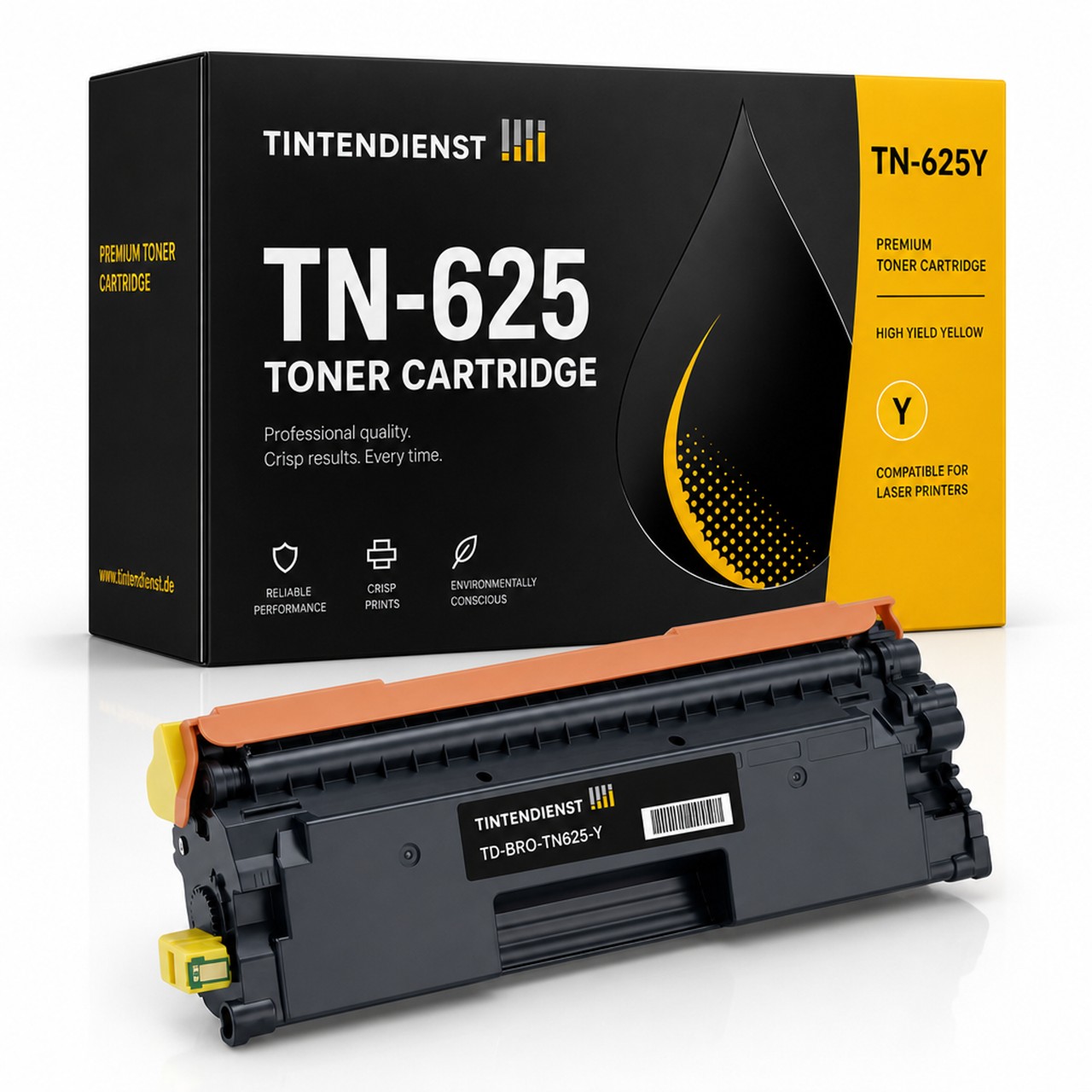 Toner kompatibel zu Brother TN-625Y, gelb