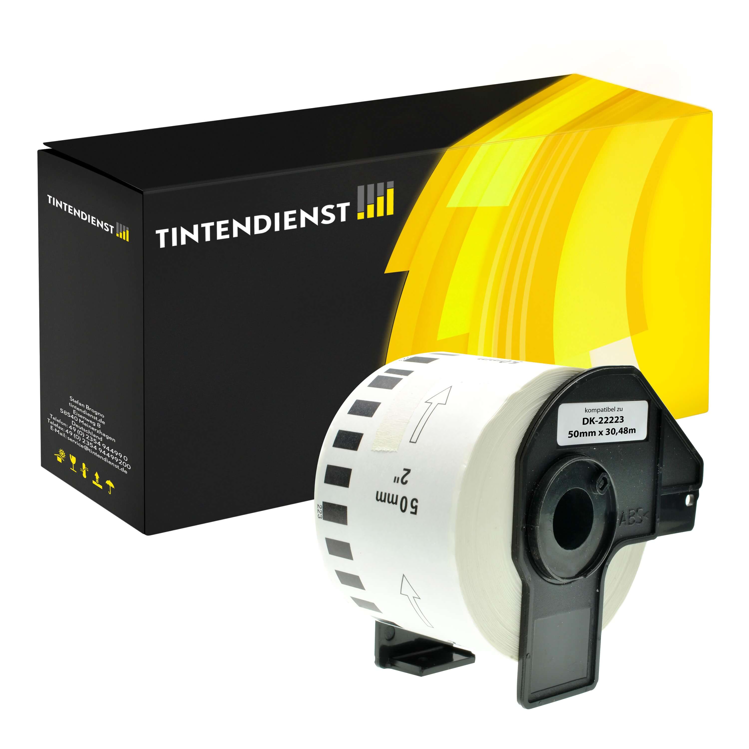 Tintendienst Etiketten Brother DK22223 50mm x 30,48m