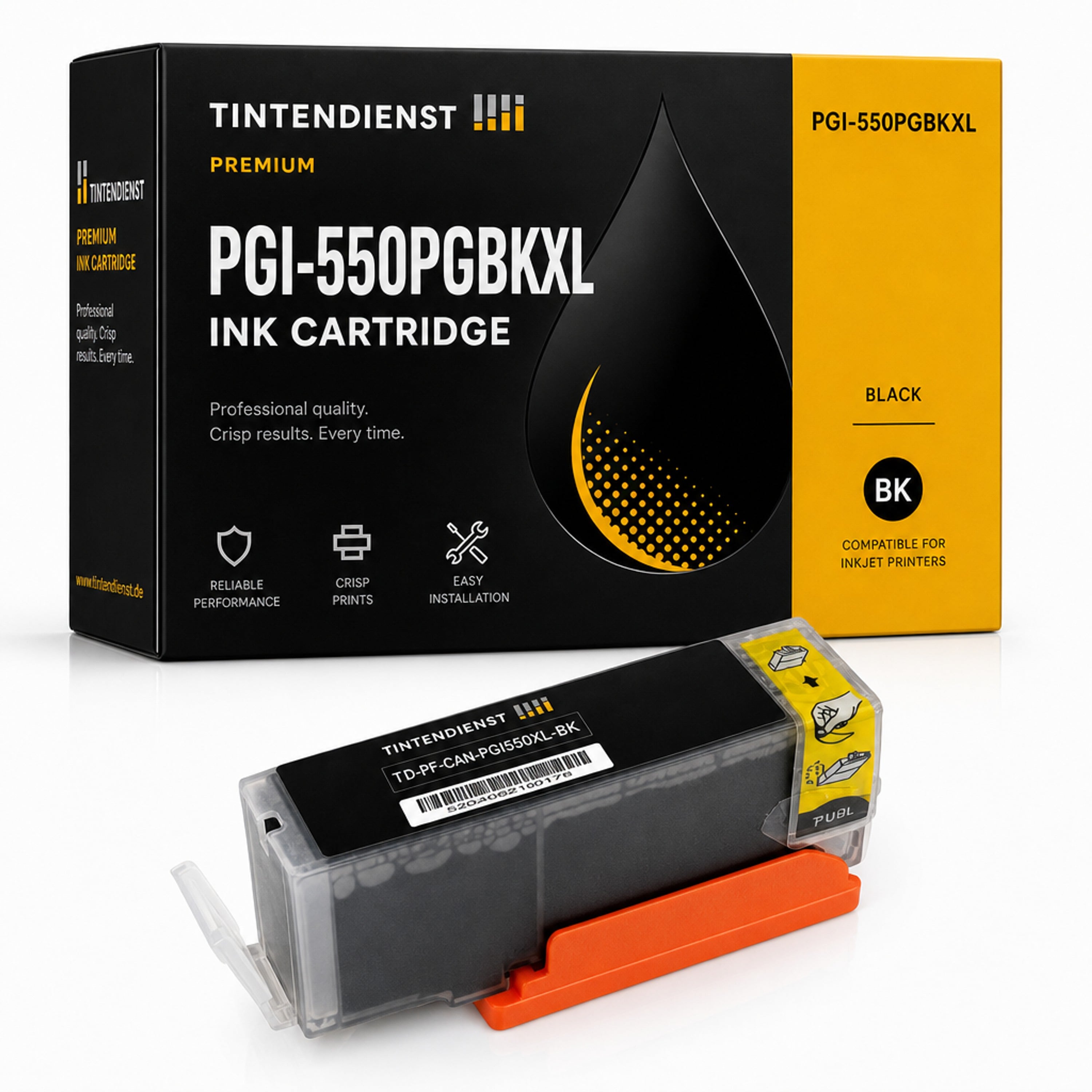 Druckerpatrone kompatibel zu Canon PGI-550PGBKXL, schwarz