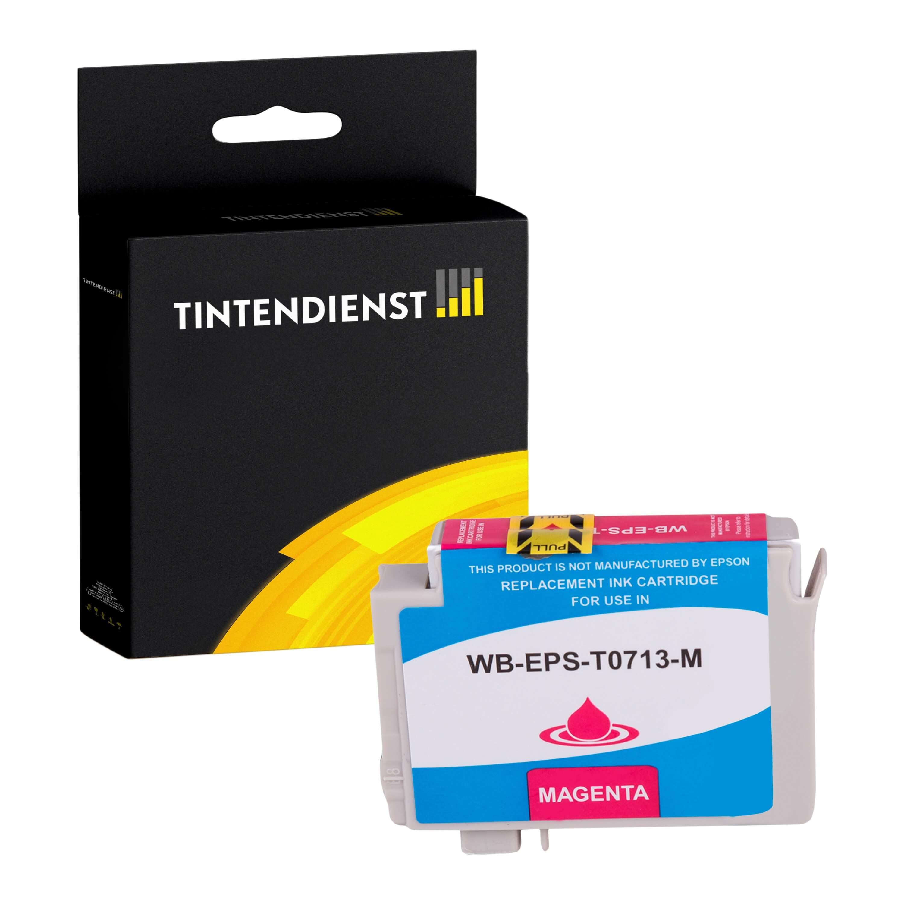 Tintendienst kompatibel für Epson Tintenpatrone C13T07134012 / T0713 Magenta