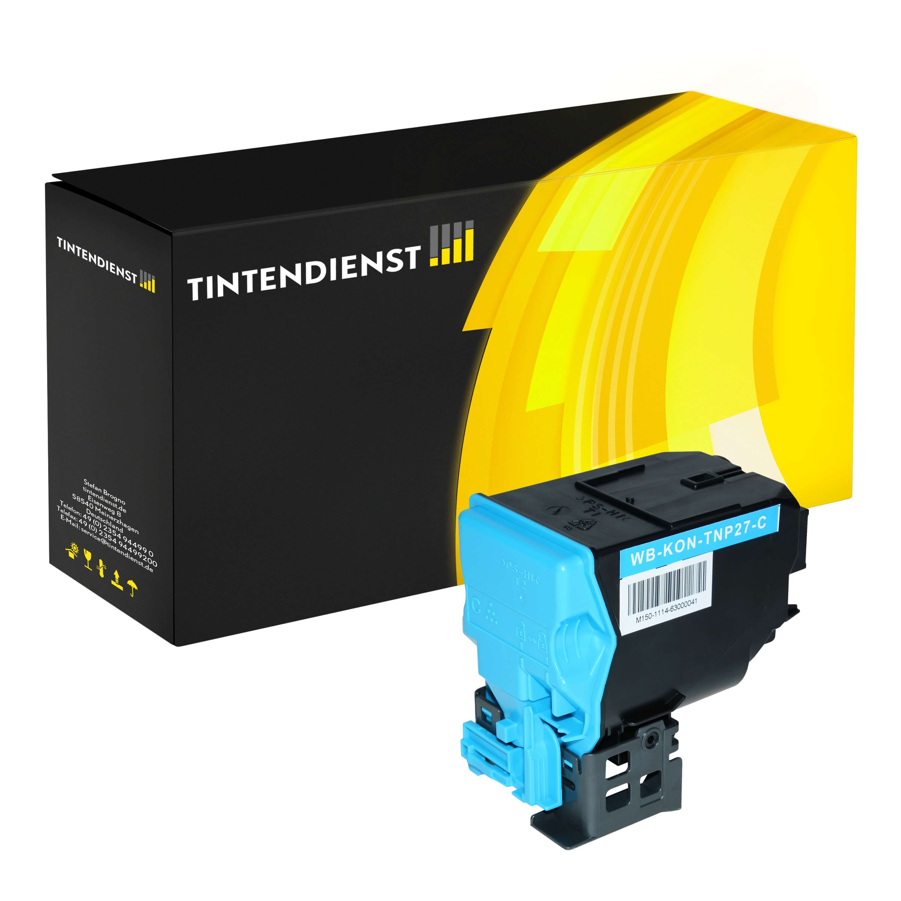Toner kompatibel zu Konica Minolta TNP-27C, cyan