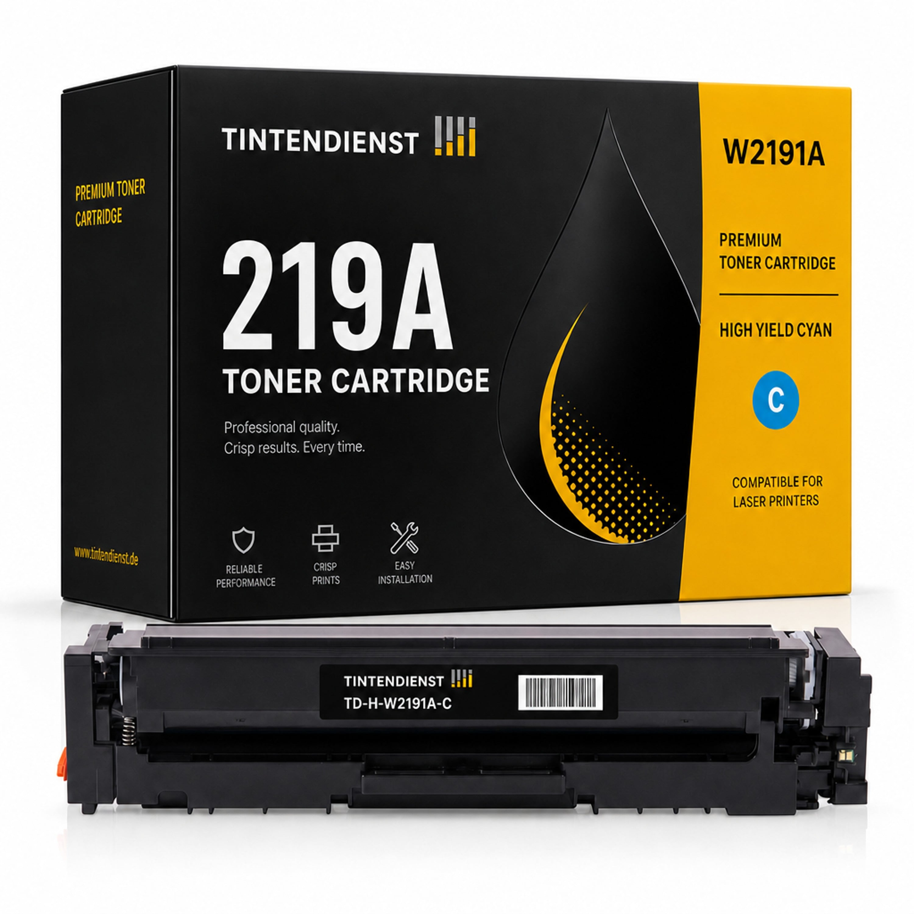 Toner kompatibel zu HP 219A, cyan