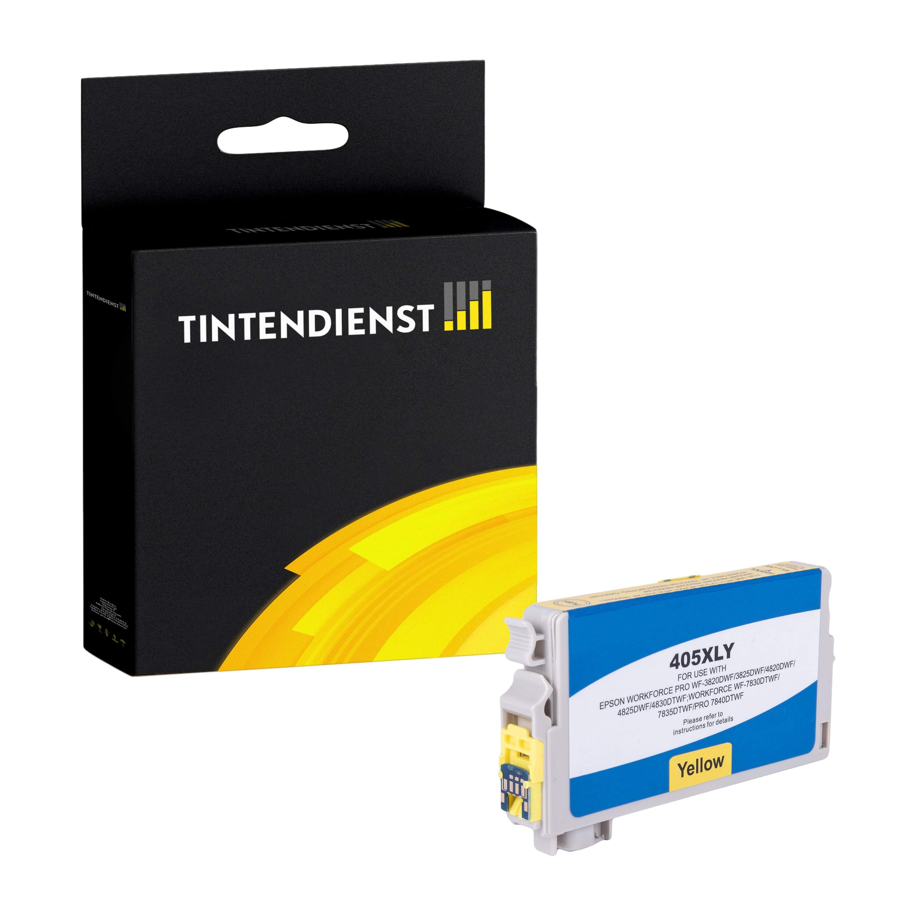 Tintendienst kompatibel für Epson Tintenpatrone C13T05H44010 / 405XL Gelb [XL Füllmenge]
