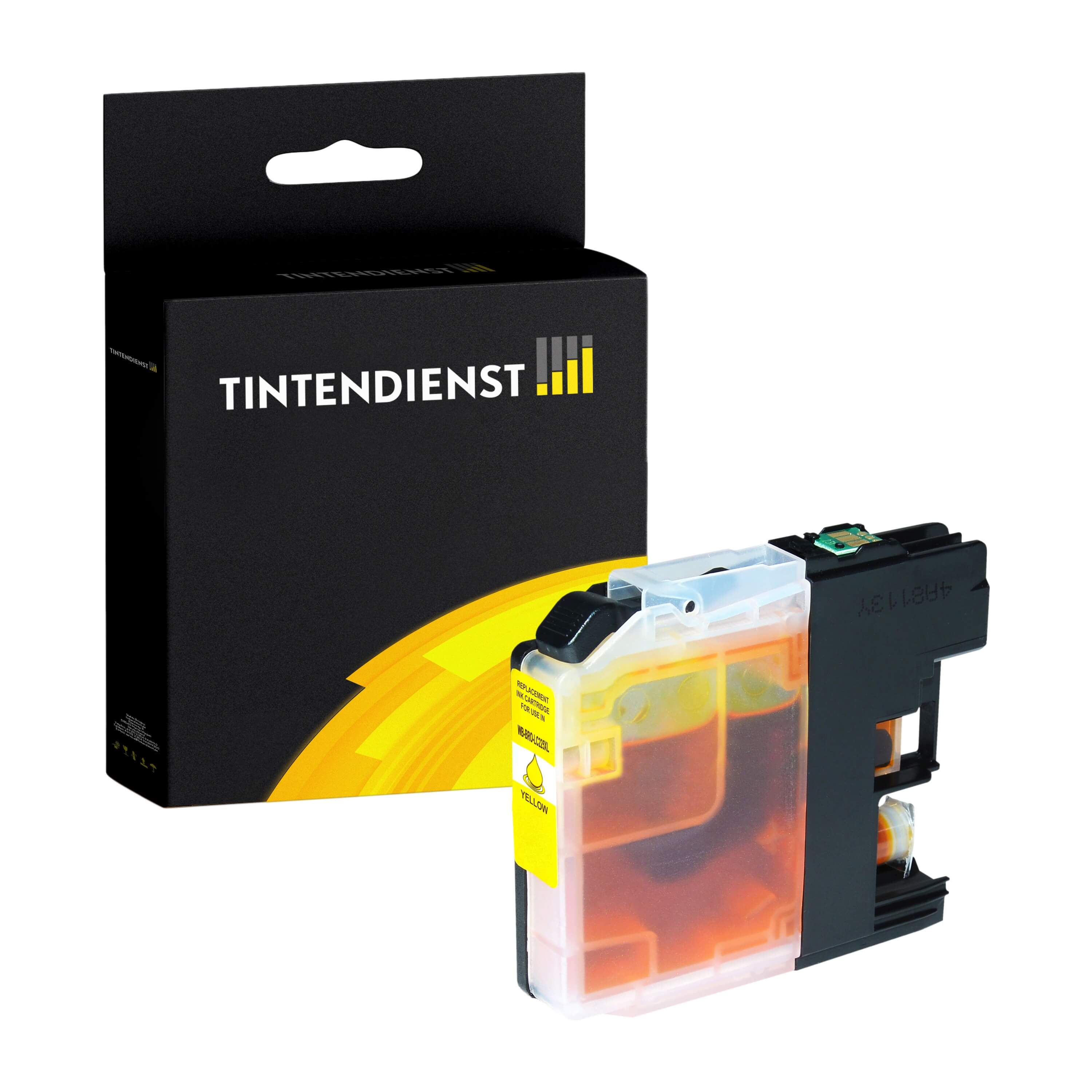 Tintendienst kompatibel für Brother Tintenpatrone LC-225XLY Gelb [XXL Füllmenge]
