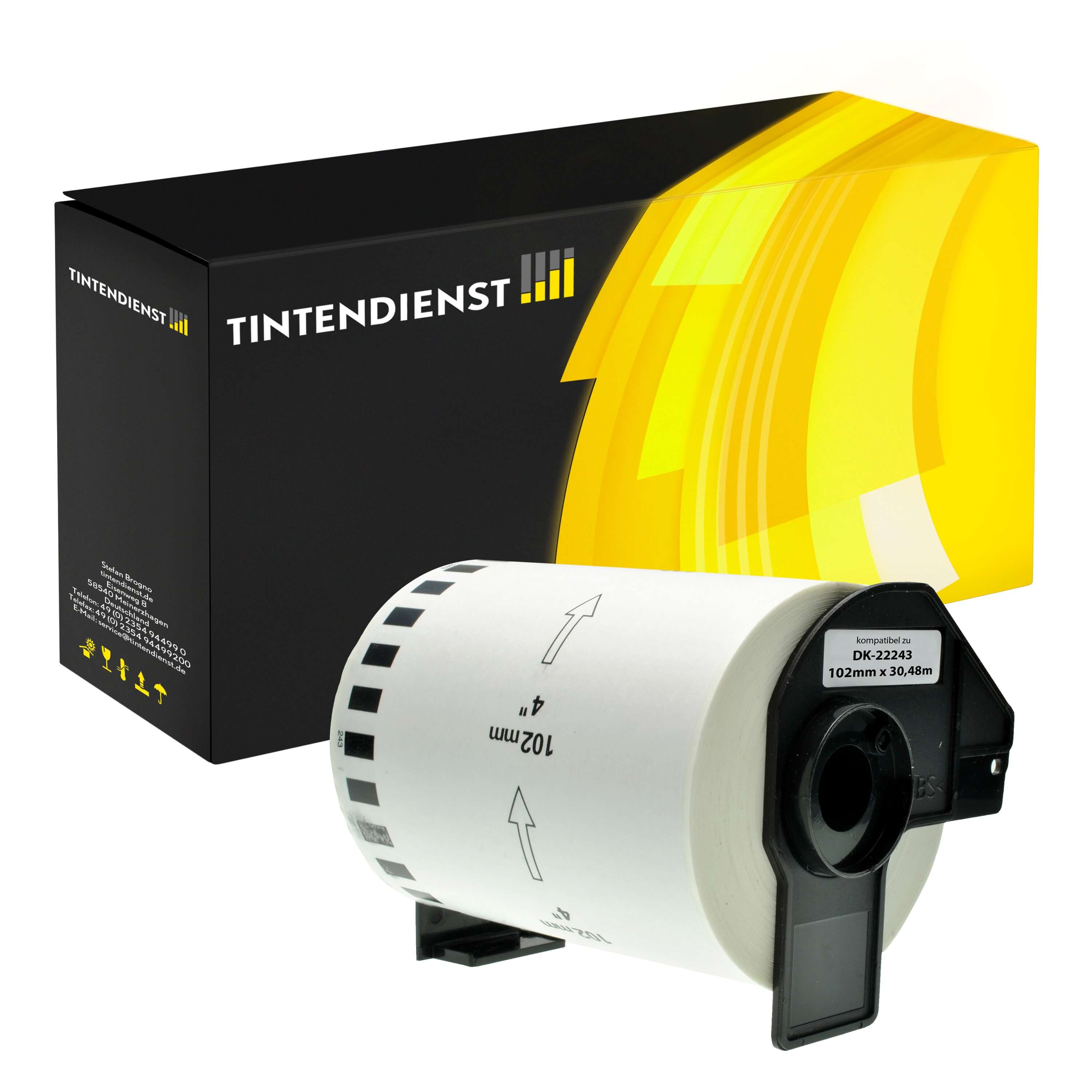 Tintendienst Etiketten Brother DK22243 102mm x 30,48m