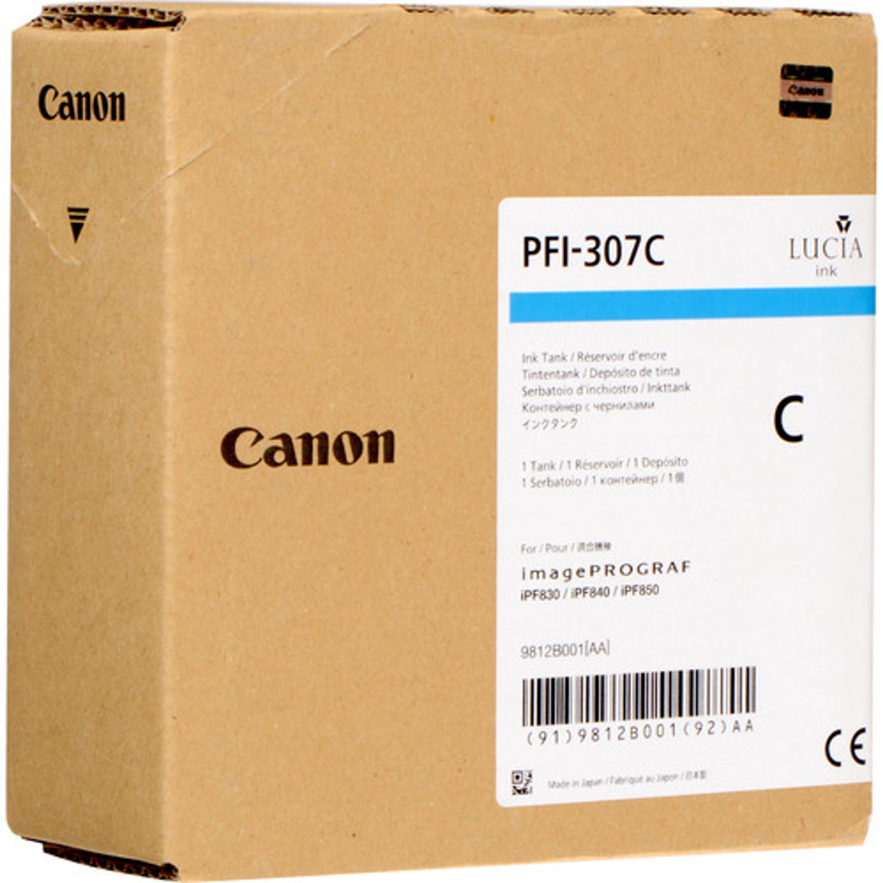 Canon PFI-307C Druckerpatrone (9812B001) cyan – Original Canon