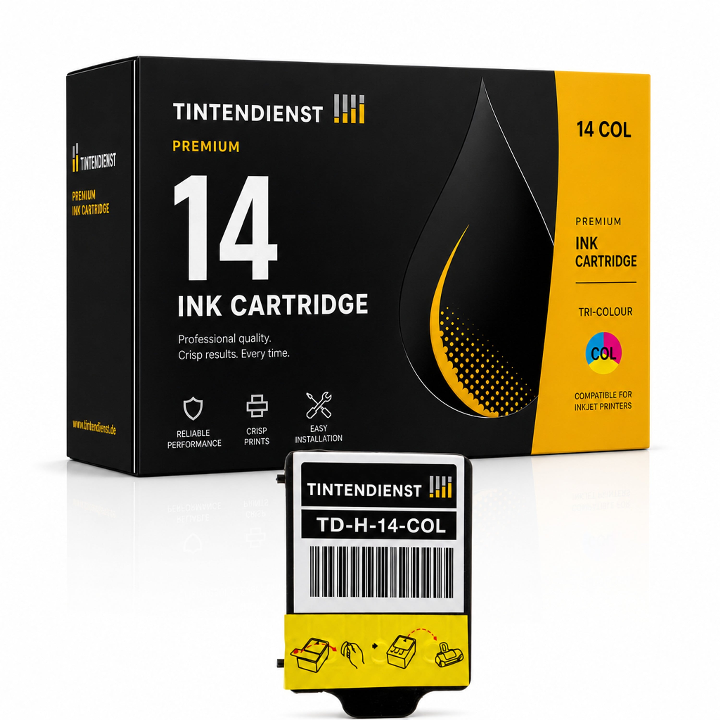 Druckerpatrone kompatibel zu HP 14, color