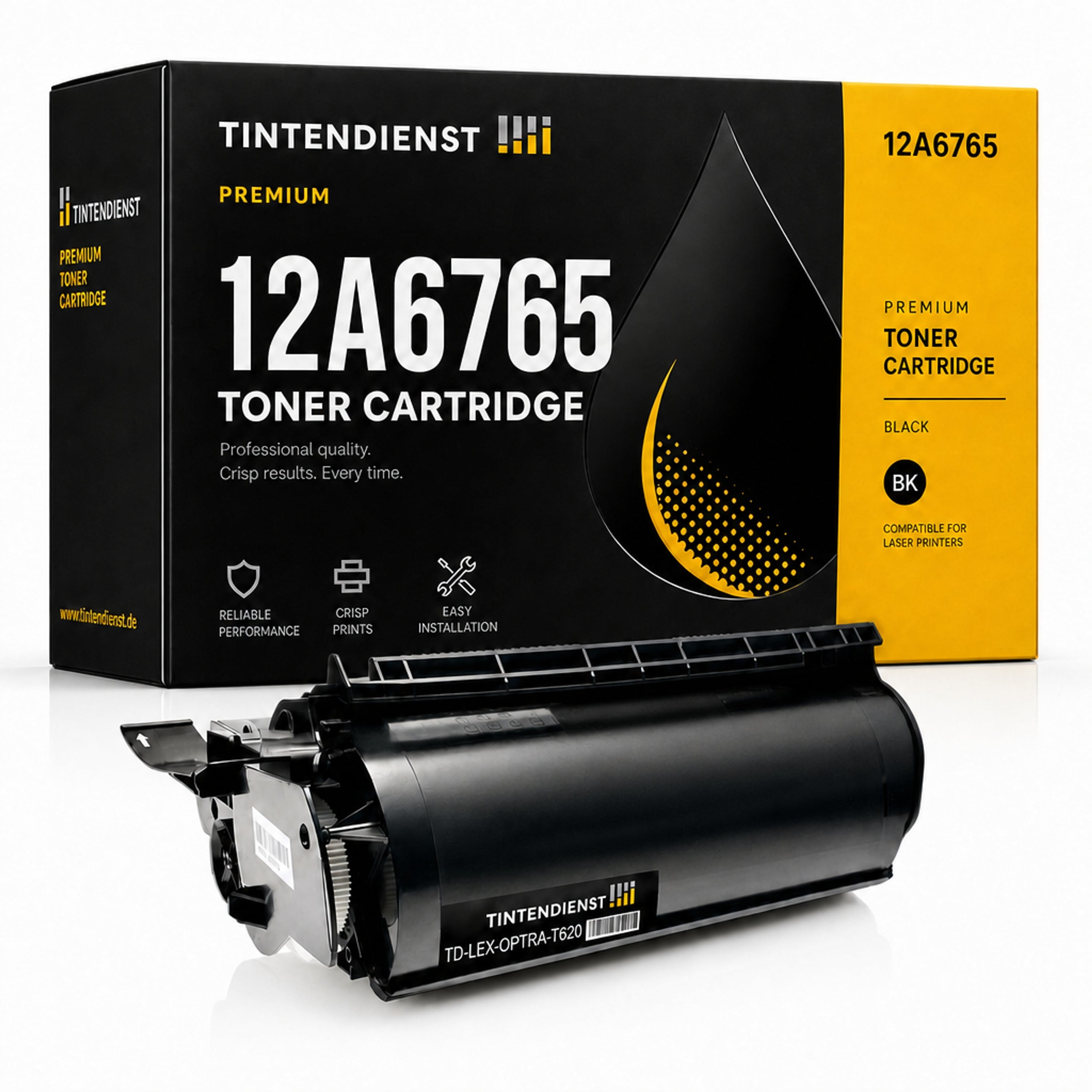 Toner kompatibel zu Lexmark 12A6765, schwarz