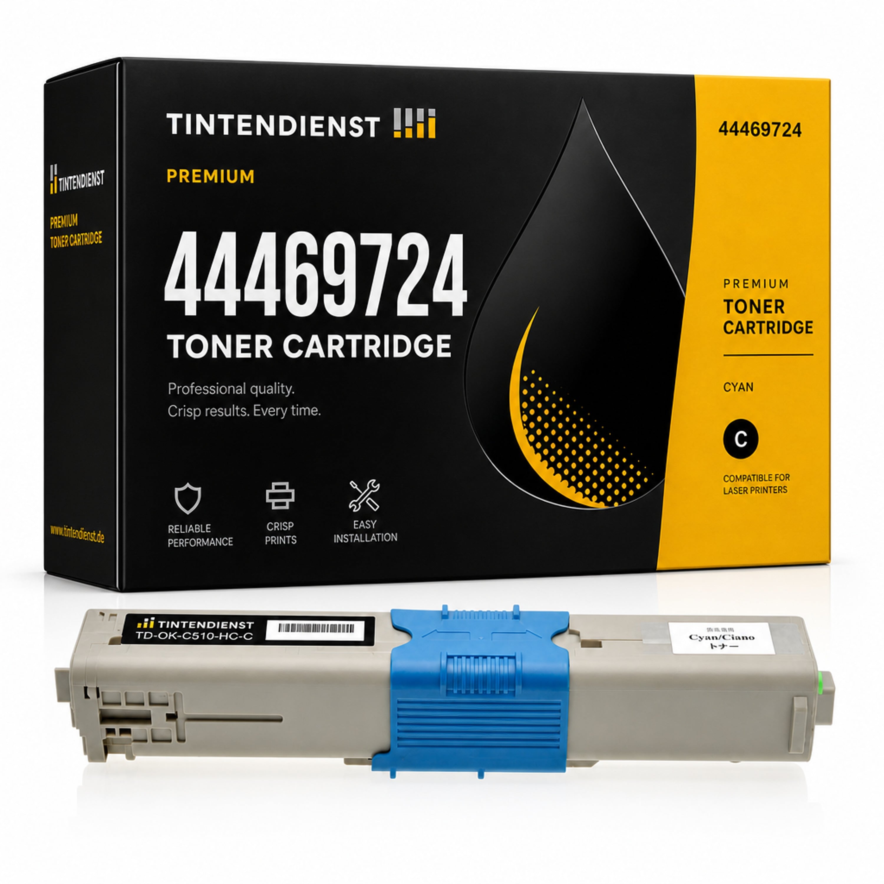 Toner kompatibel zu OKI 44469724, cyan