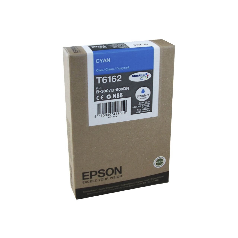 Original Epson Tintenpatrone C13T616200 / T6162 Cyan