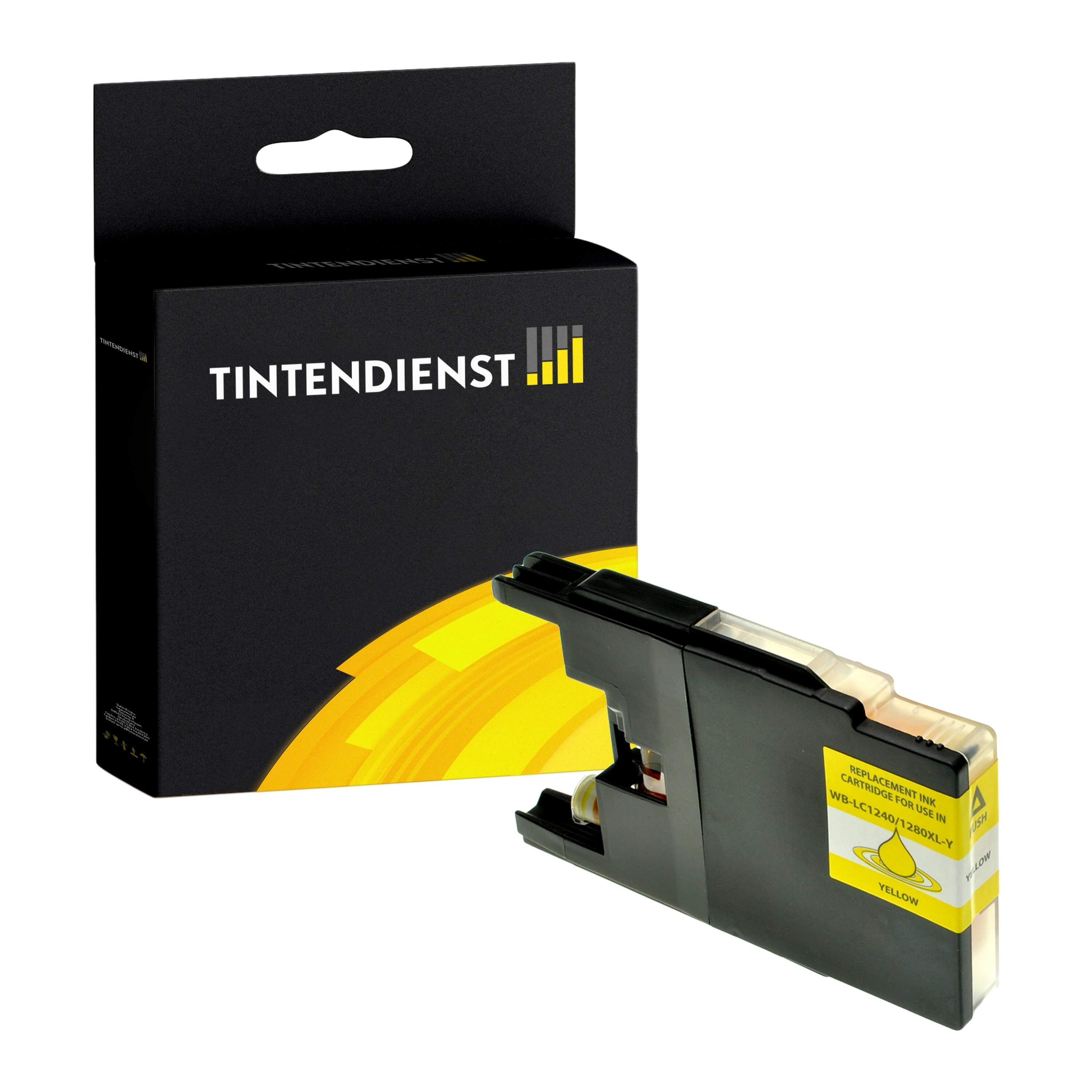 Tintendienst kompatibel für Brother Tintenpatrone LC-1240Y Gelb
