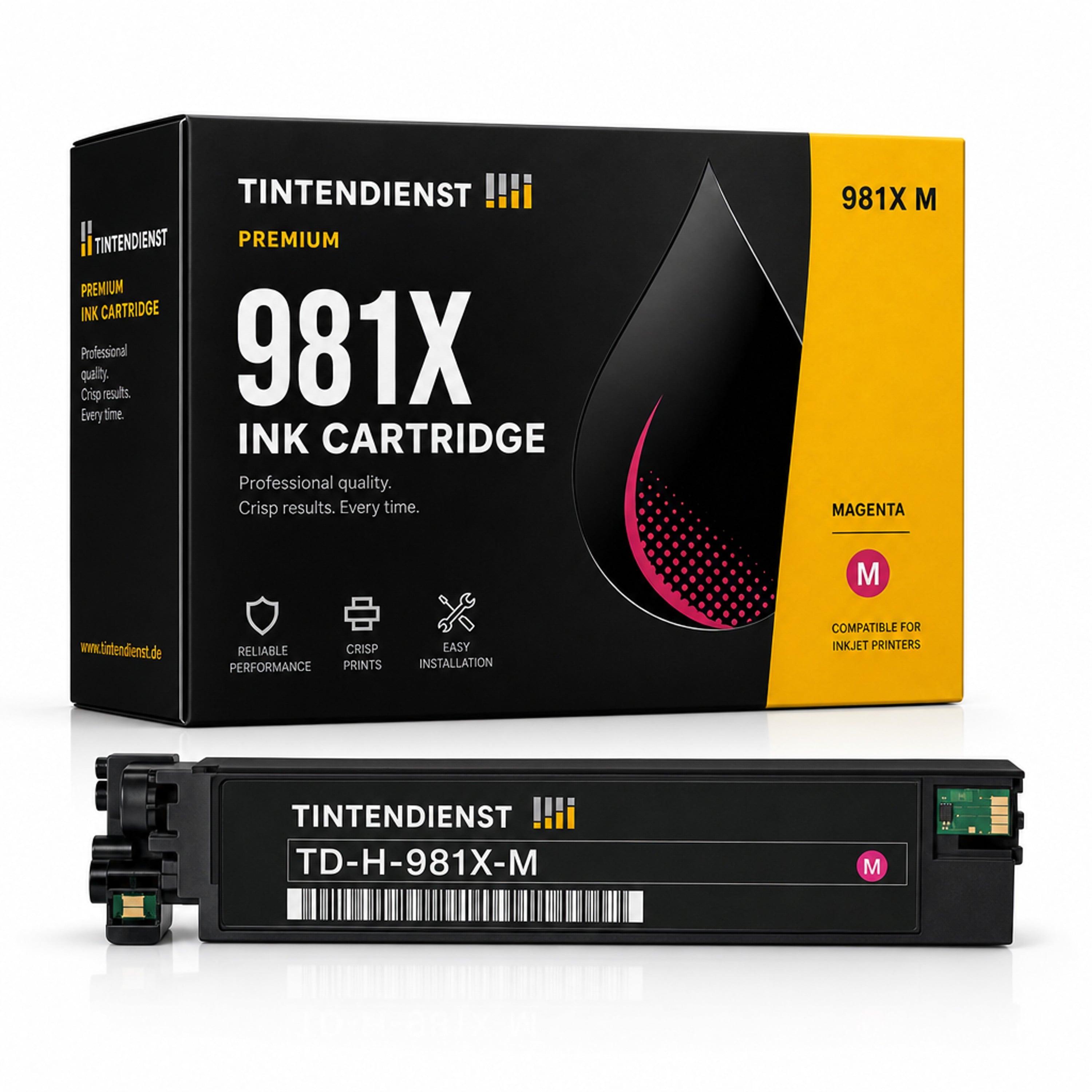 Druckerpatrone kompatibel zu HP 981X, magenta