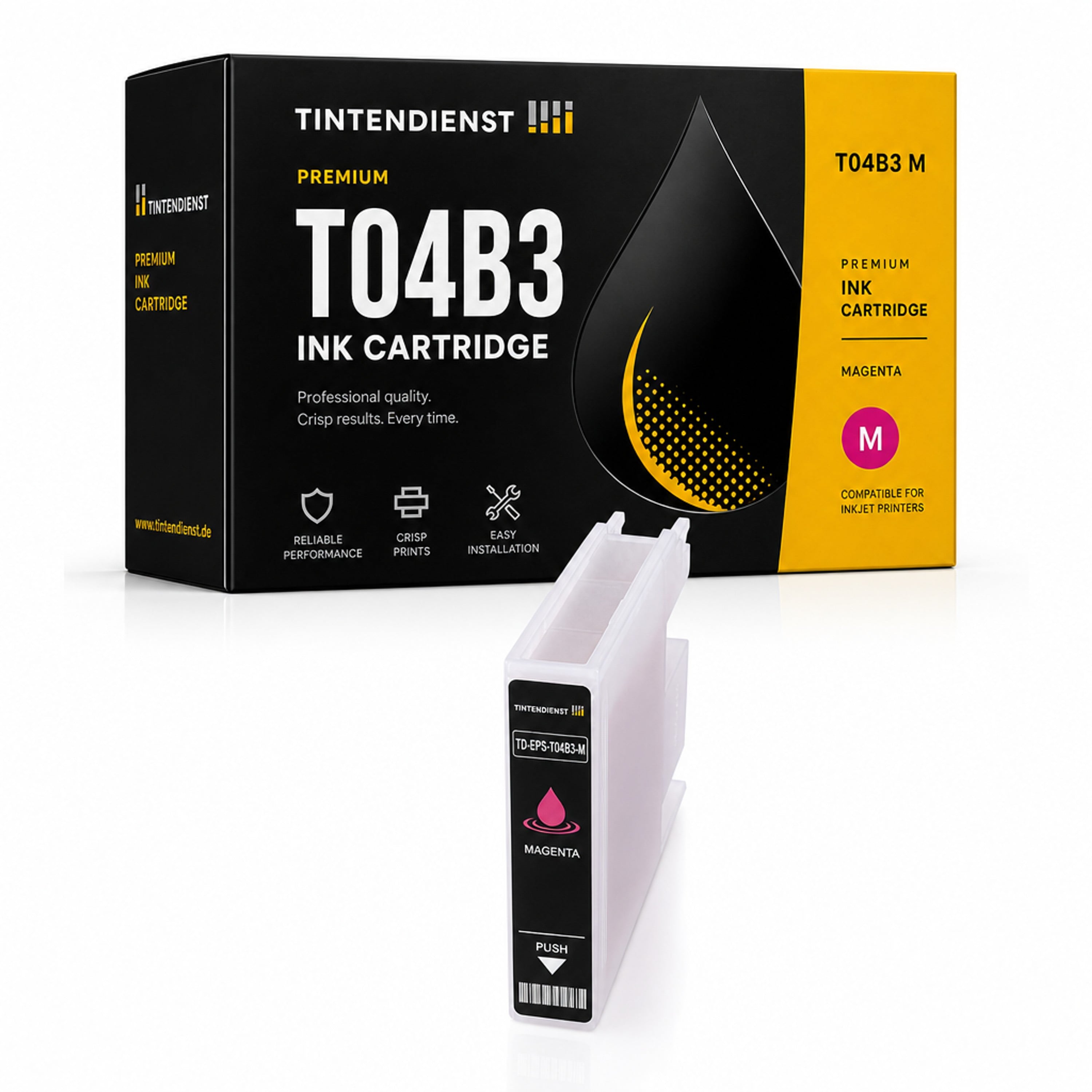 Druckerpatrone kompatibel zu Epson T04B3, magenta