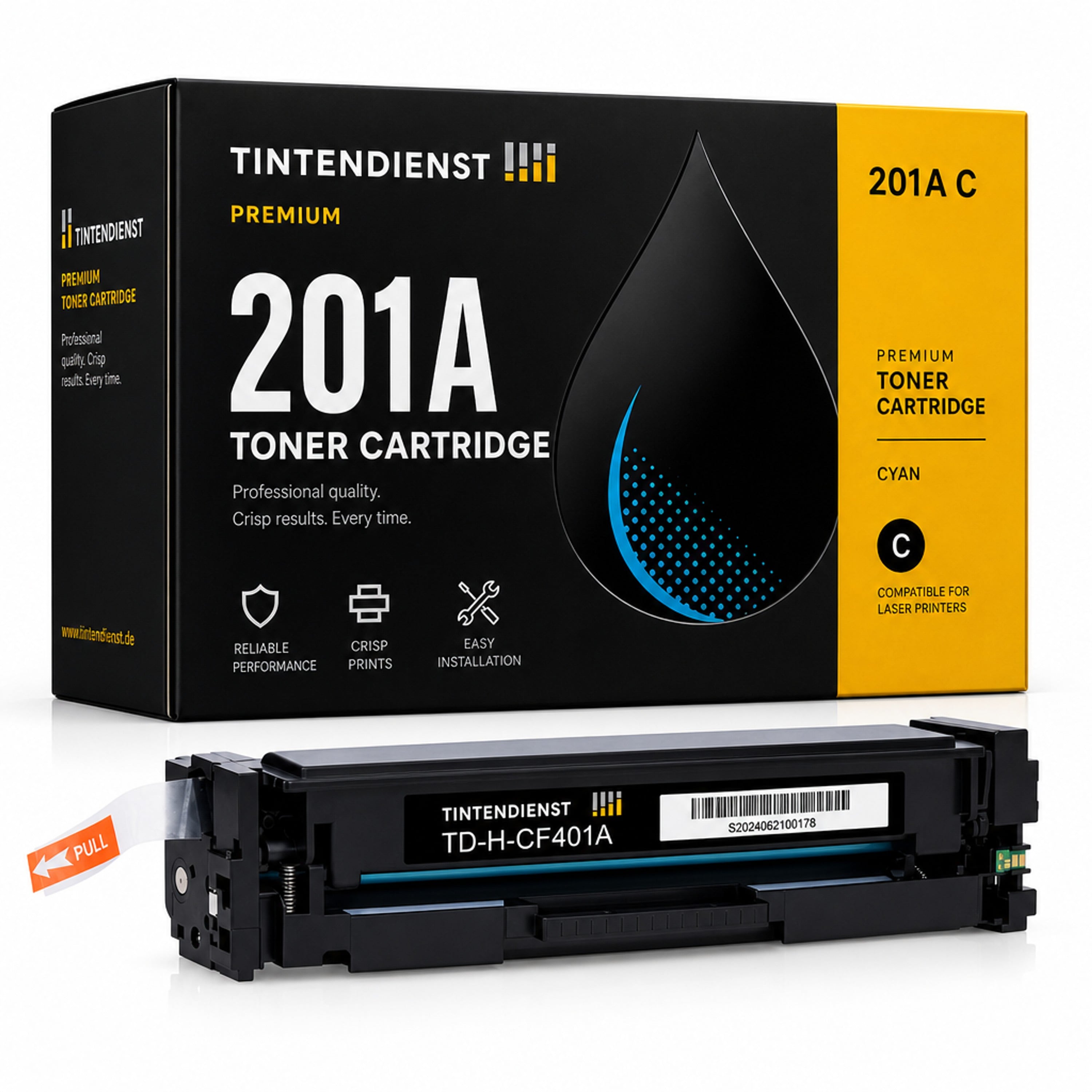 Toner kompatibel zu HP 201A, cyan