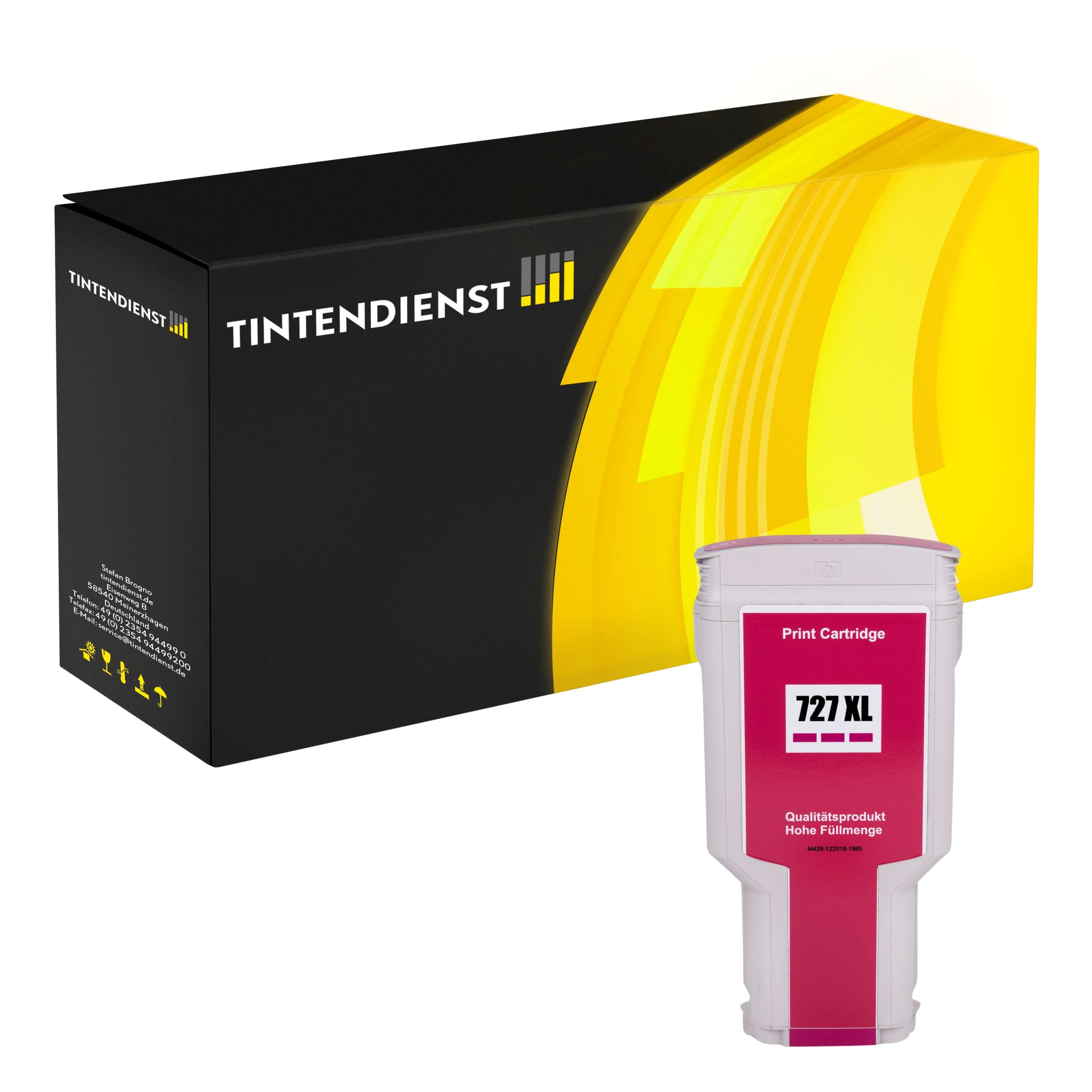 Druckerpatrone kompatibel zu HP 727, magenta