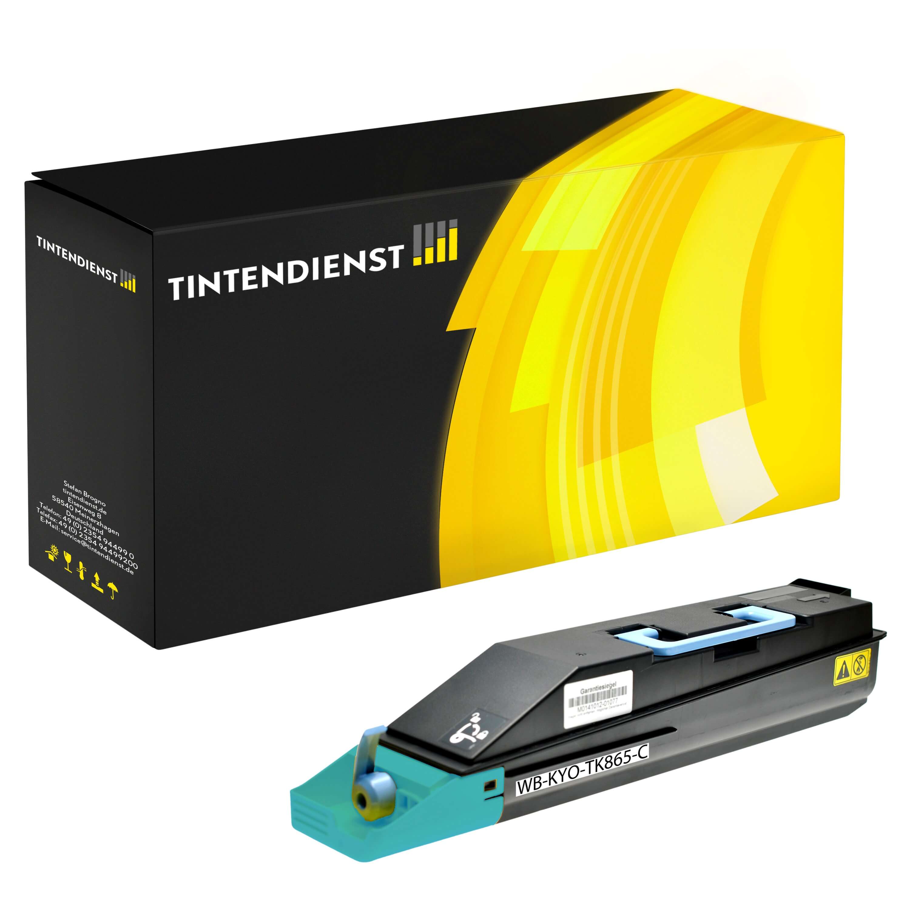 Toner kompatibel zu Kyocera TK-865C, cyan