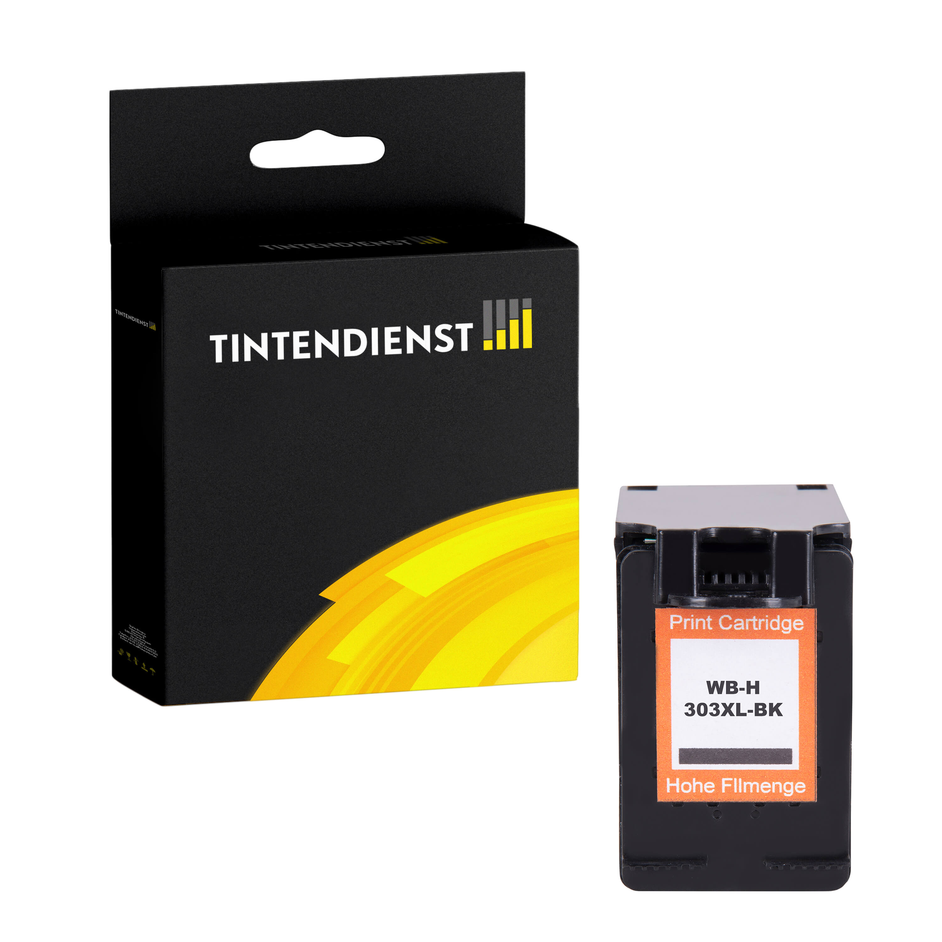 Tintendienst kompatibel für HP Tintenpatrone T6N04AE / 303XL Schwarz [XL Füllmenge]