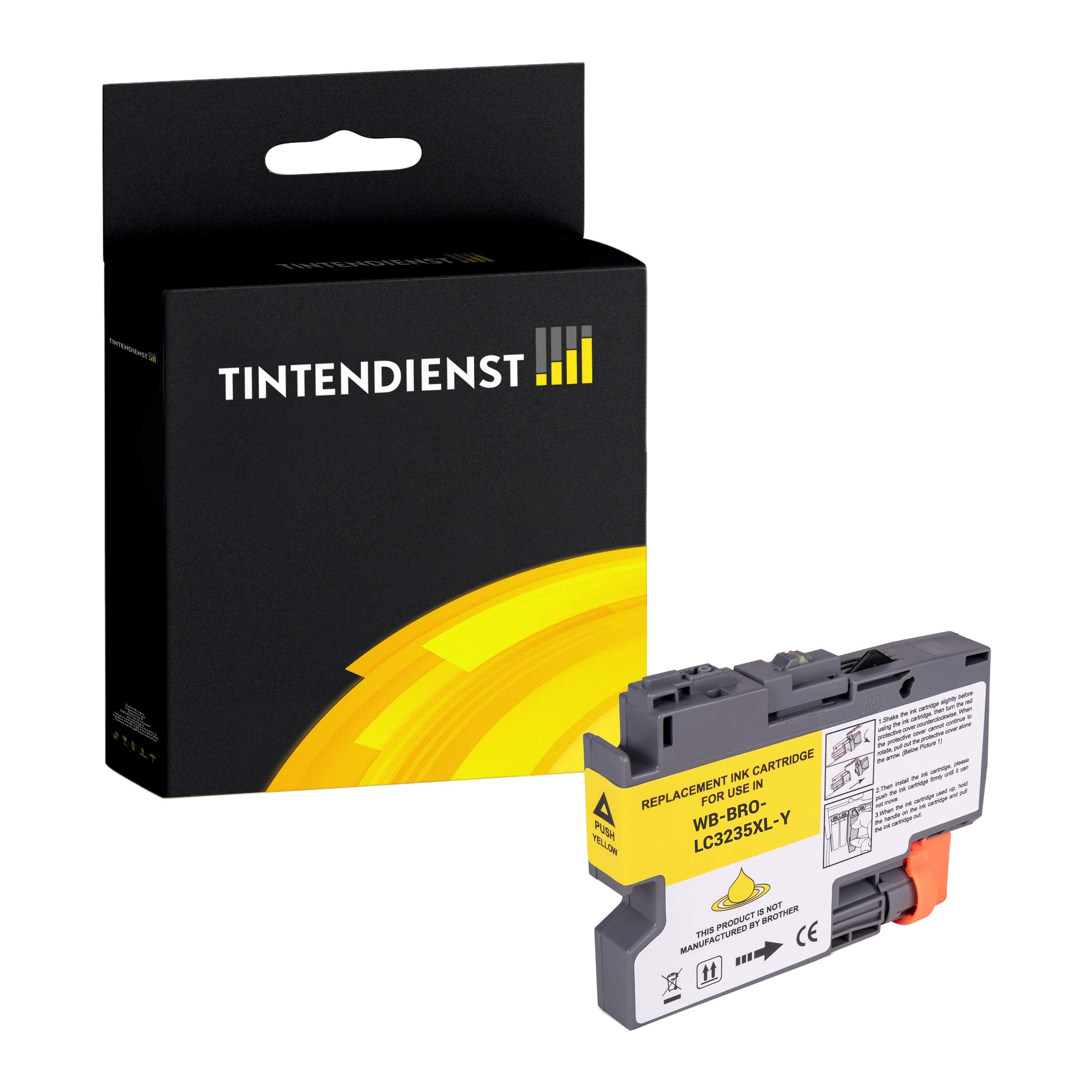 Tintendienst kompatibel für Brother Tintenpatrone LC-3235XLY Gelb