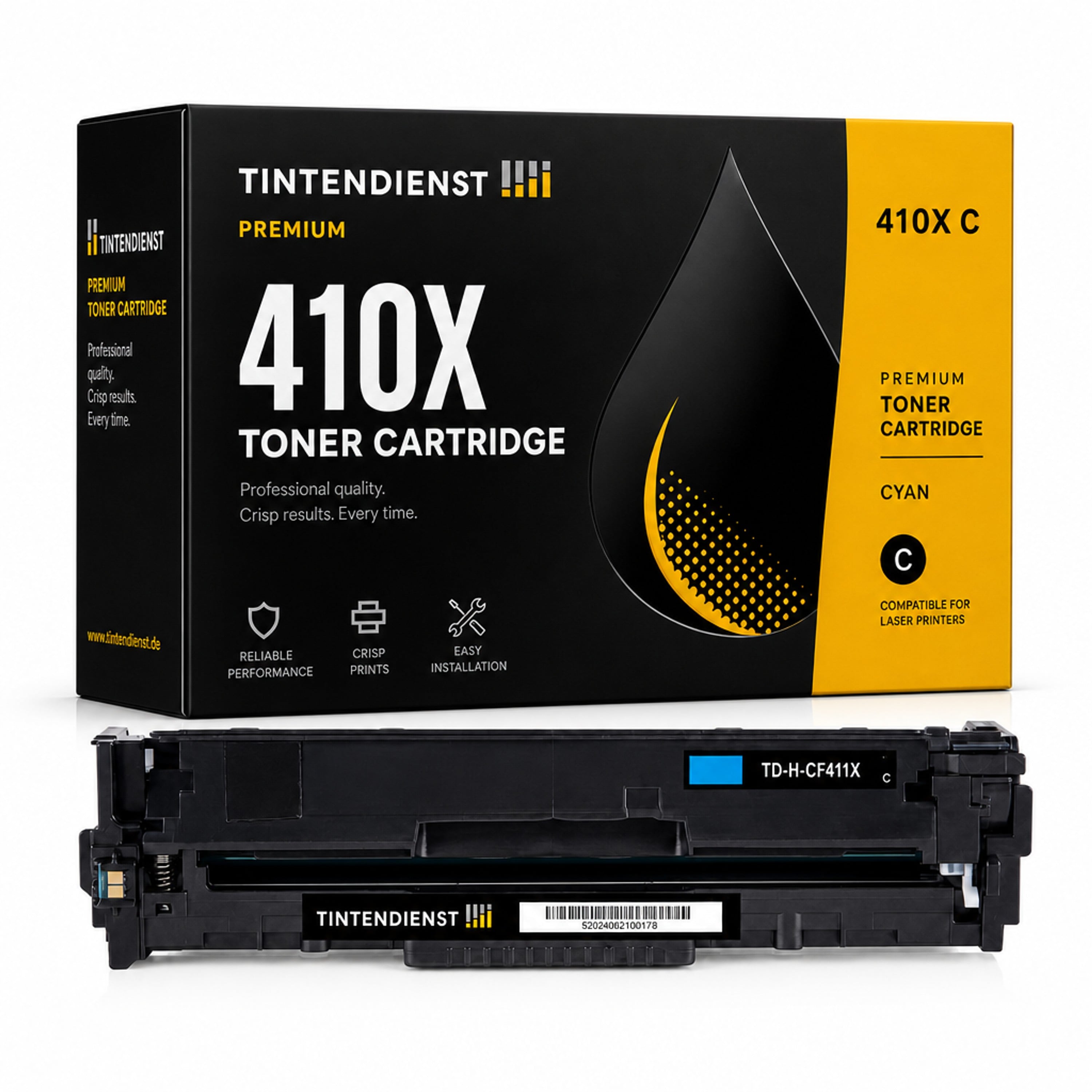 Toner kompatibel zu HP 410X, cyan