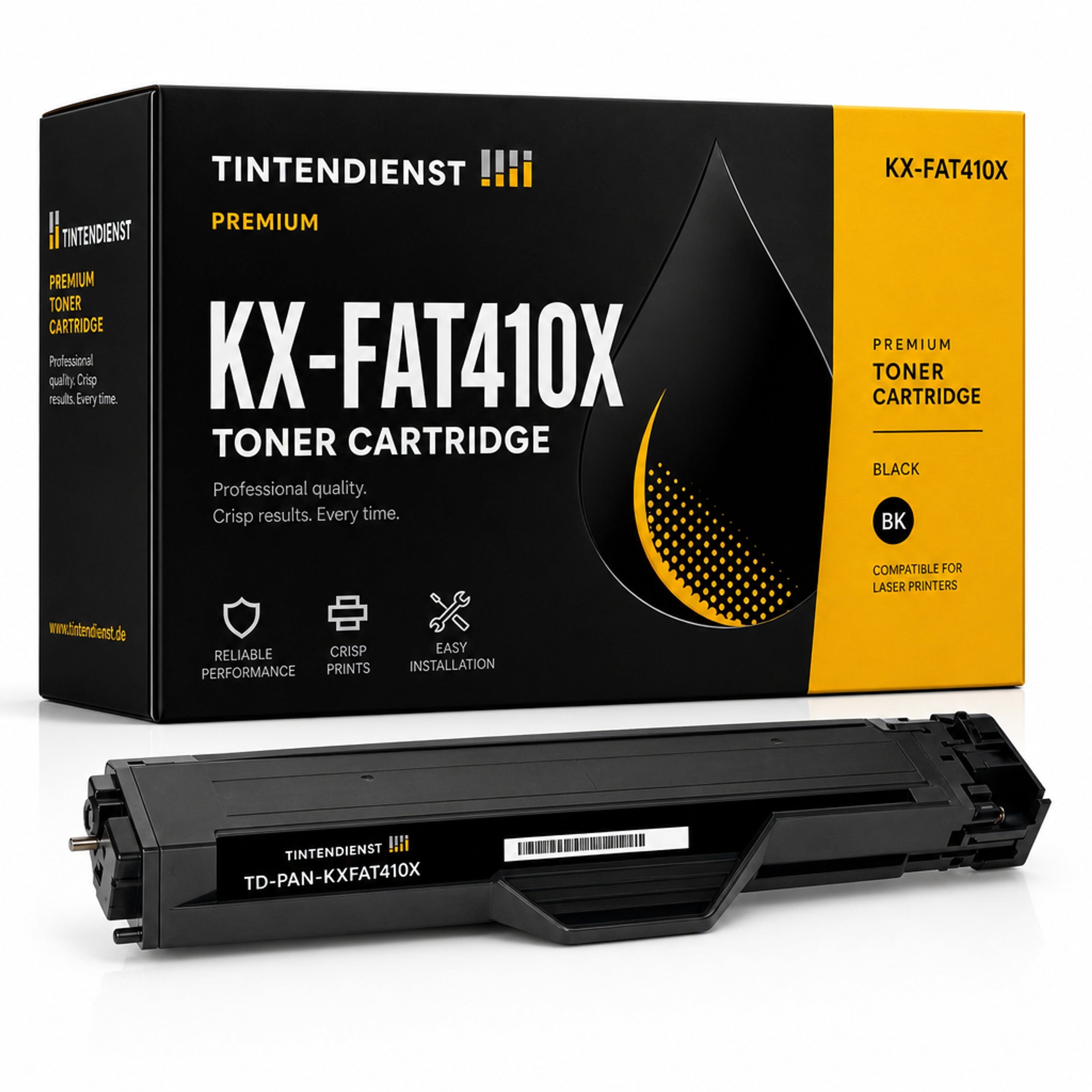 Toner kompatibel zu Panasonic KX-FAT410X, schwarz