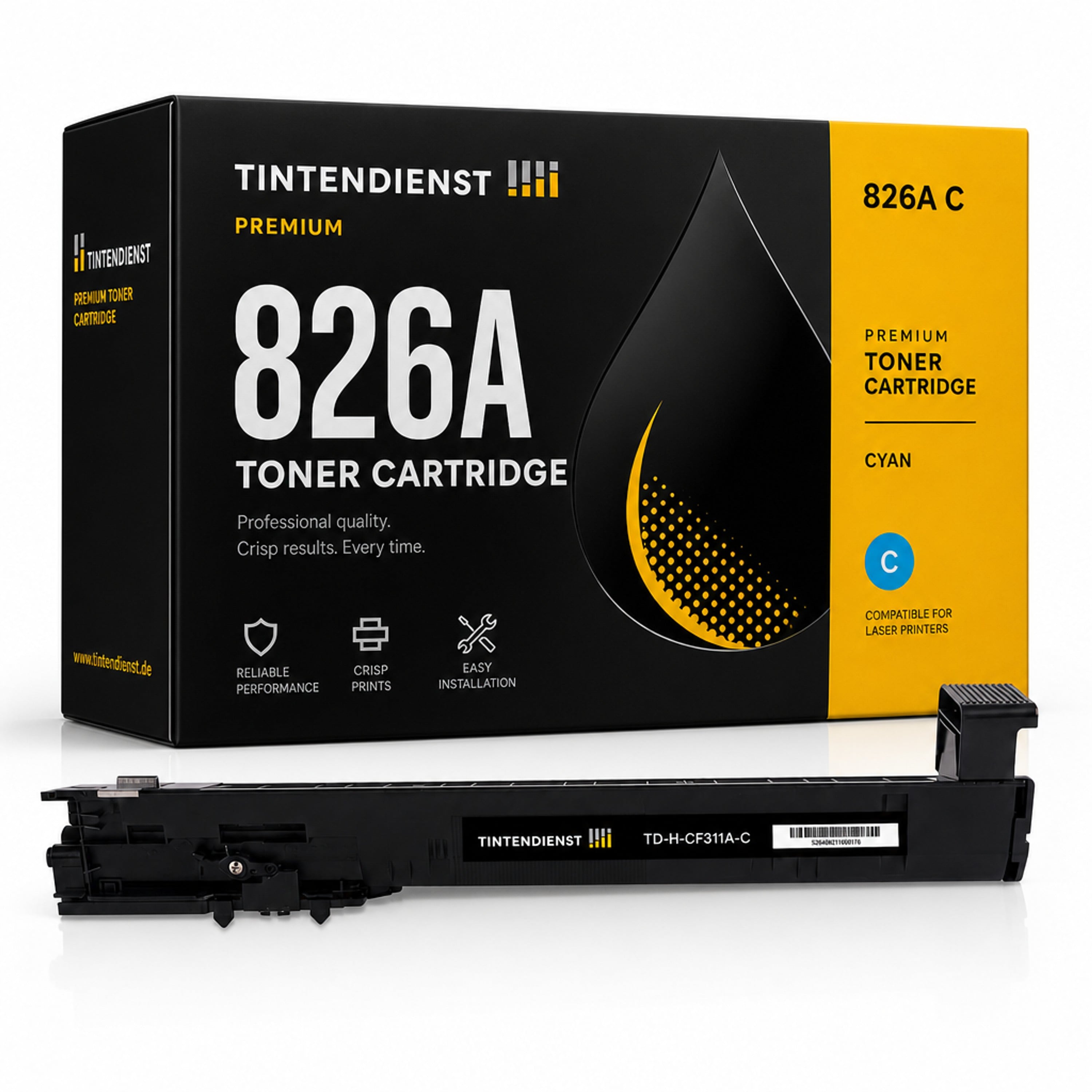 Toner kompatibel zu HP 826A, cyan