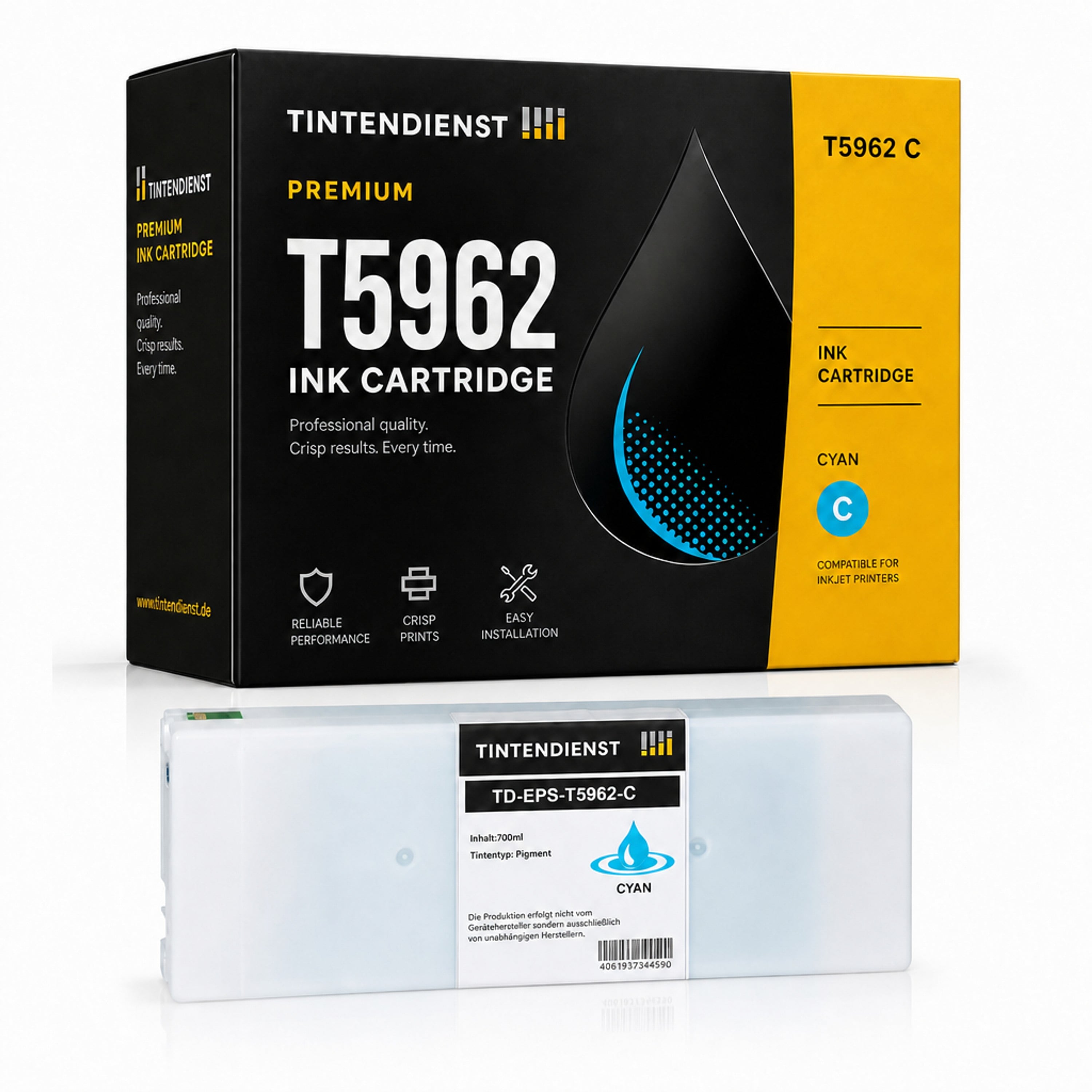 Druckerpatrone kompatibel zu Epson T5962, cyan