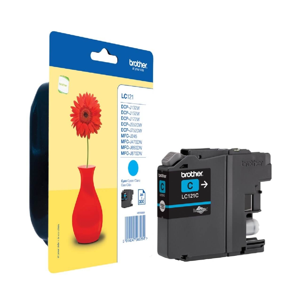 Original Brother Tintenpatrone LC-121C Cyan