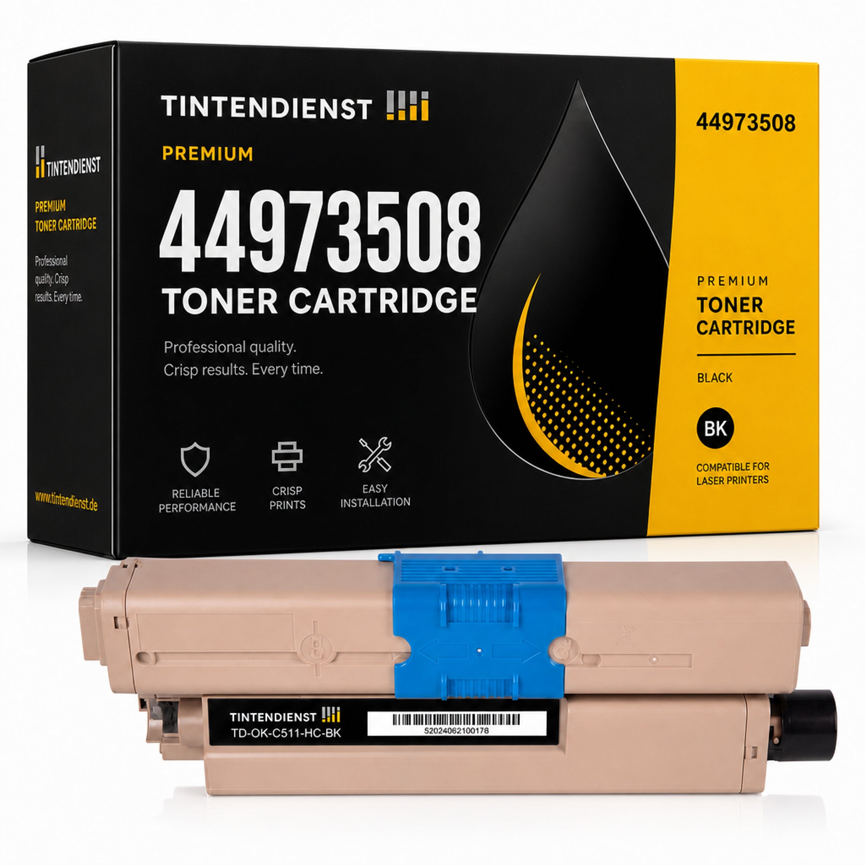 Toner kompatibel zu OKI 44973508, schwarz