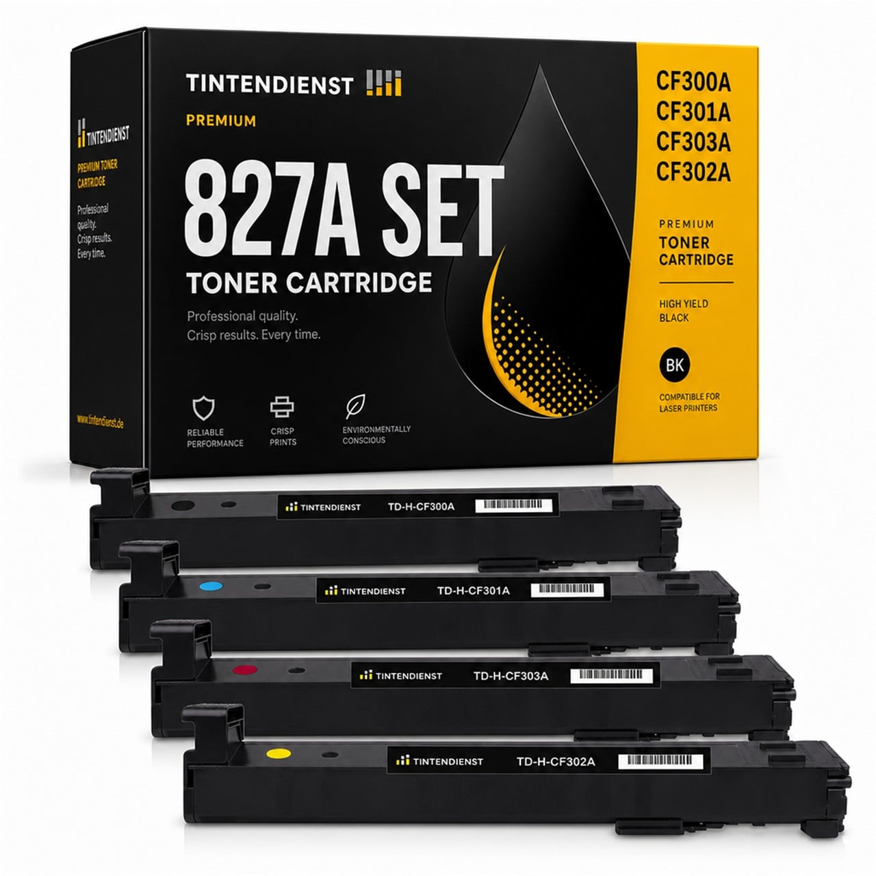 Set kompatibel zu HP CF300A, 4 Toner