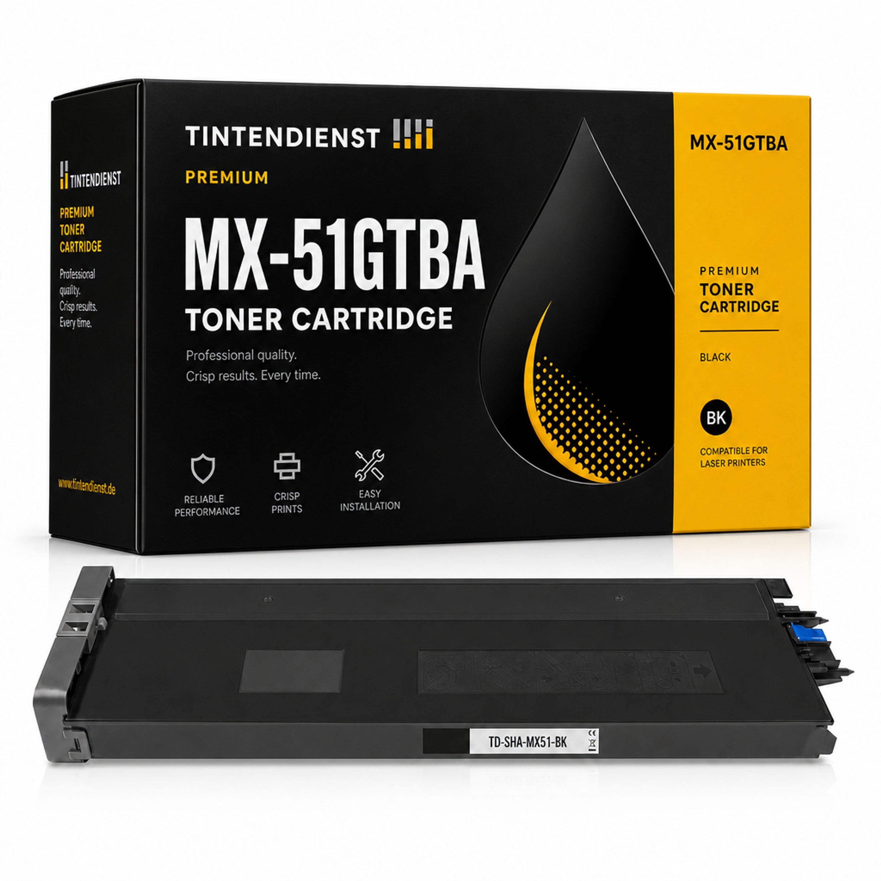 Toner kompatibel zu Sharp MX-51GTBA, schwarz