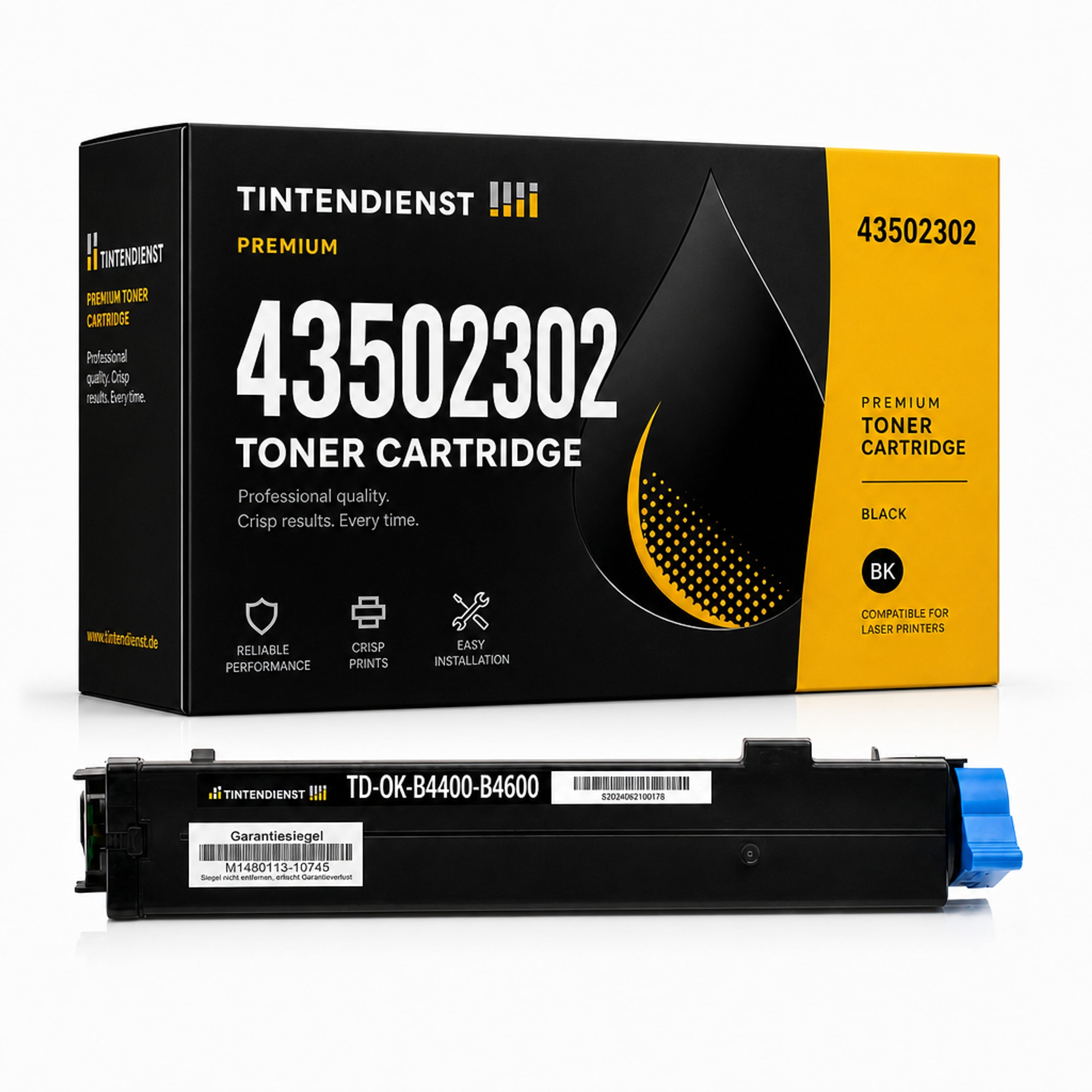 Toner kompatibel zu OKI 43502302, schwarz