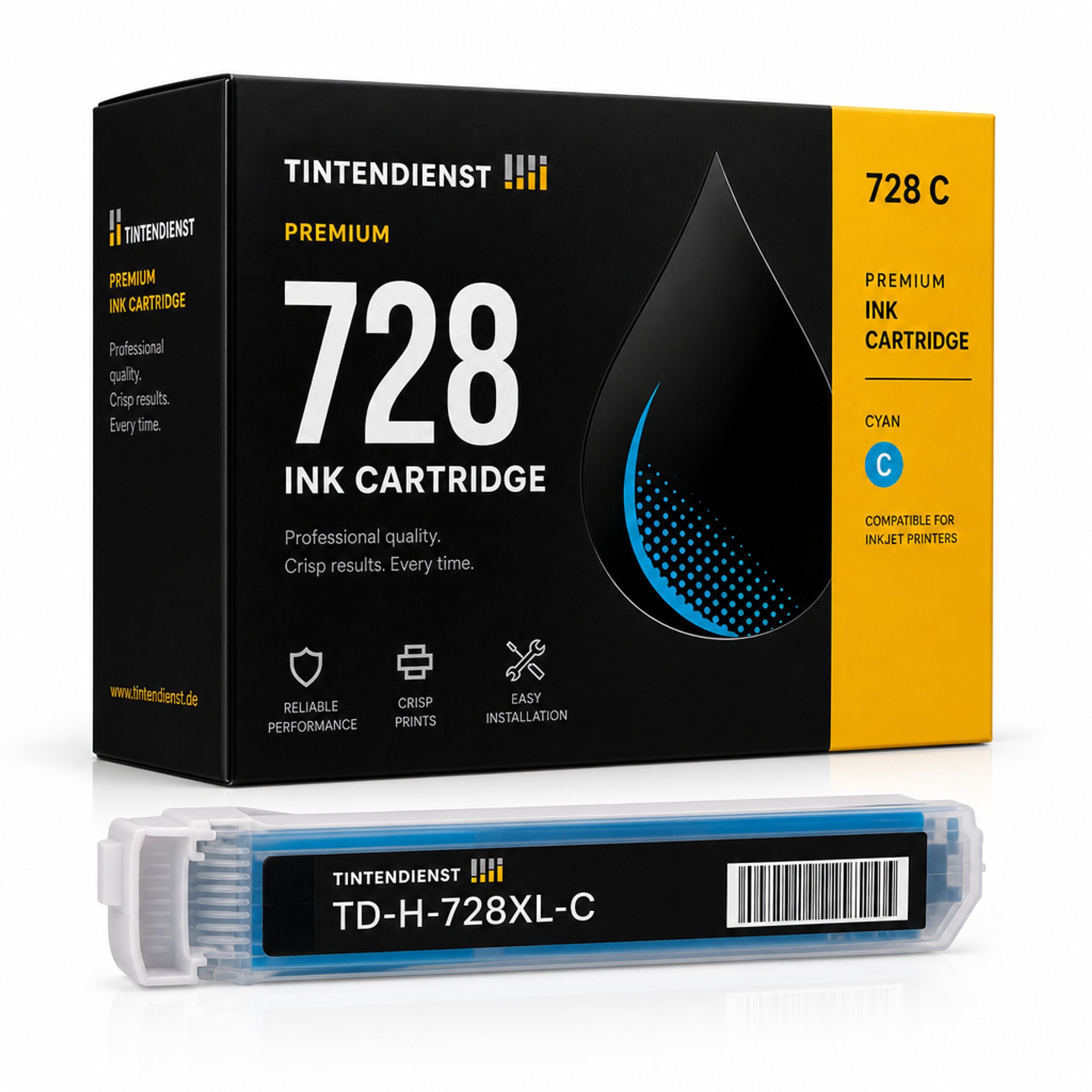 Druckerpatrone kompatibel zu HP 728, cyan