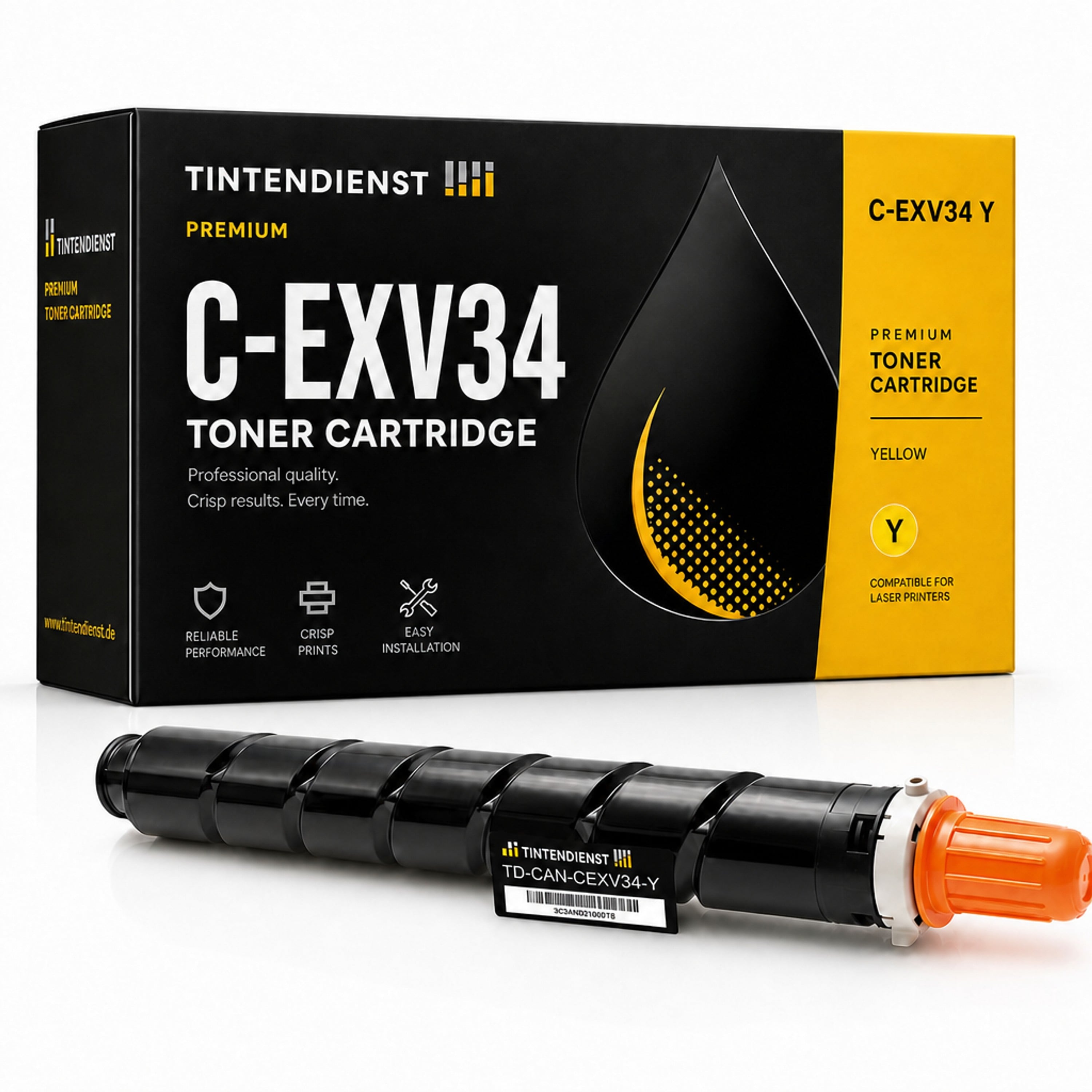 Toner kompatibel zu Canon C-EXV34, gelb