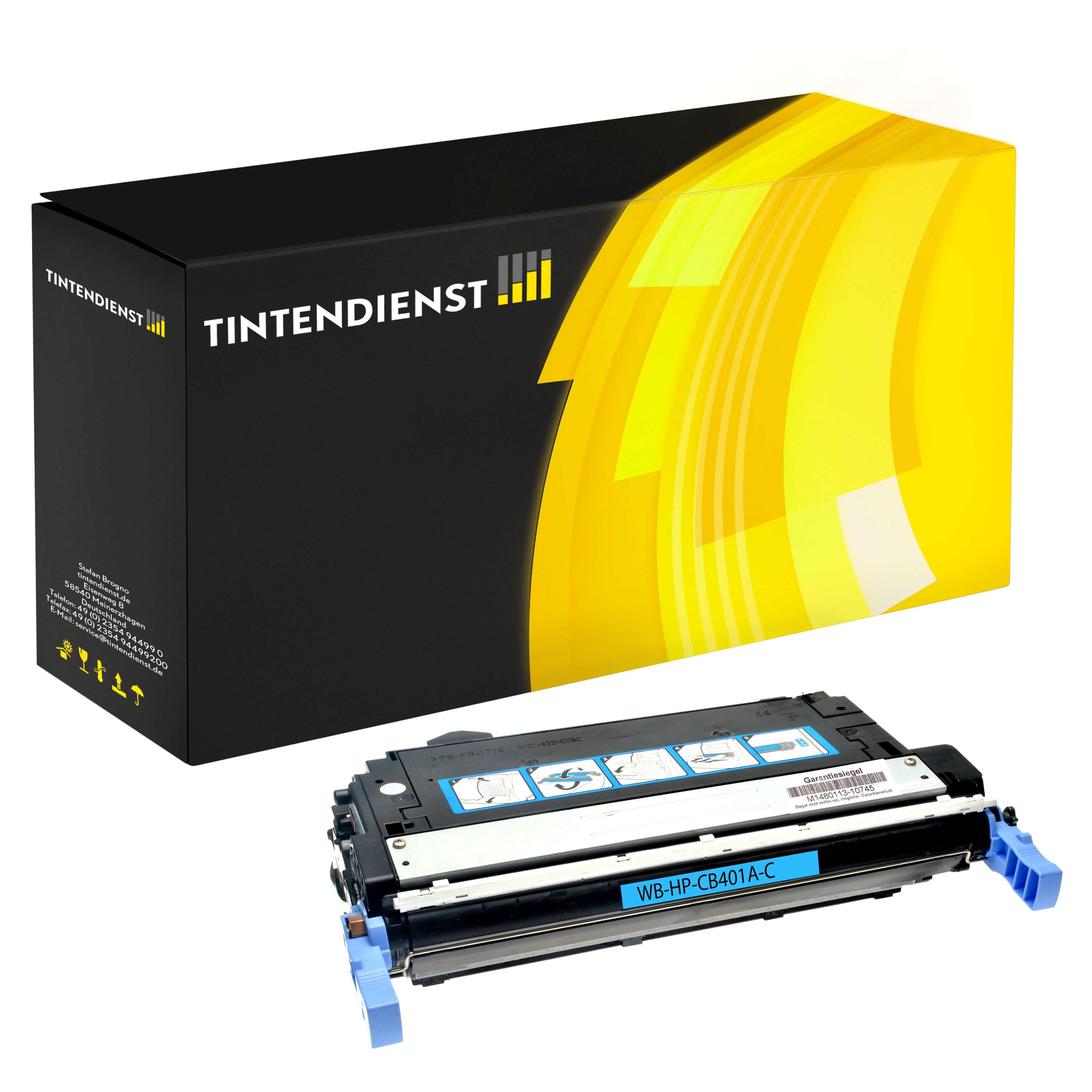 Toner kompatibel zu HP 642A, cyan