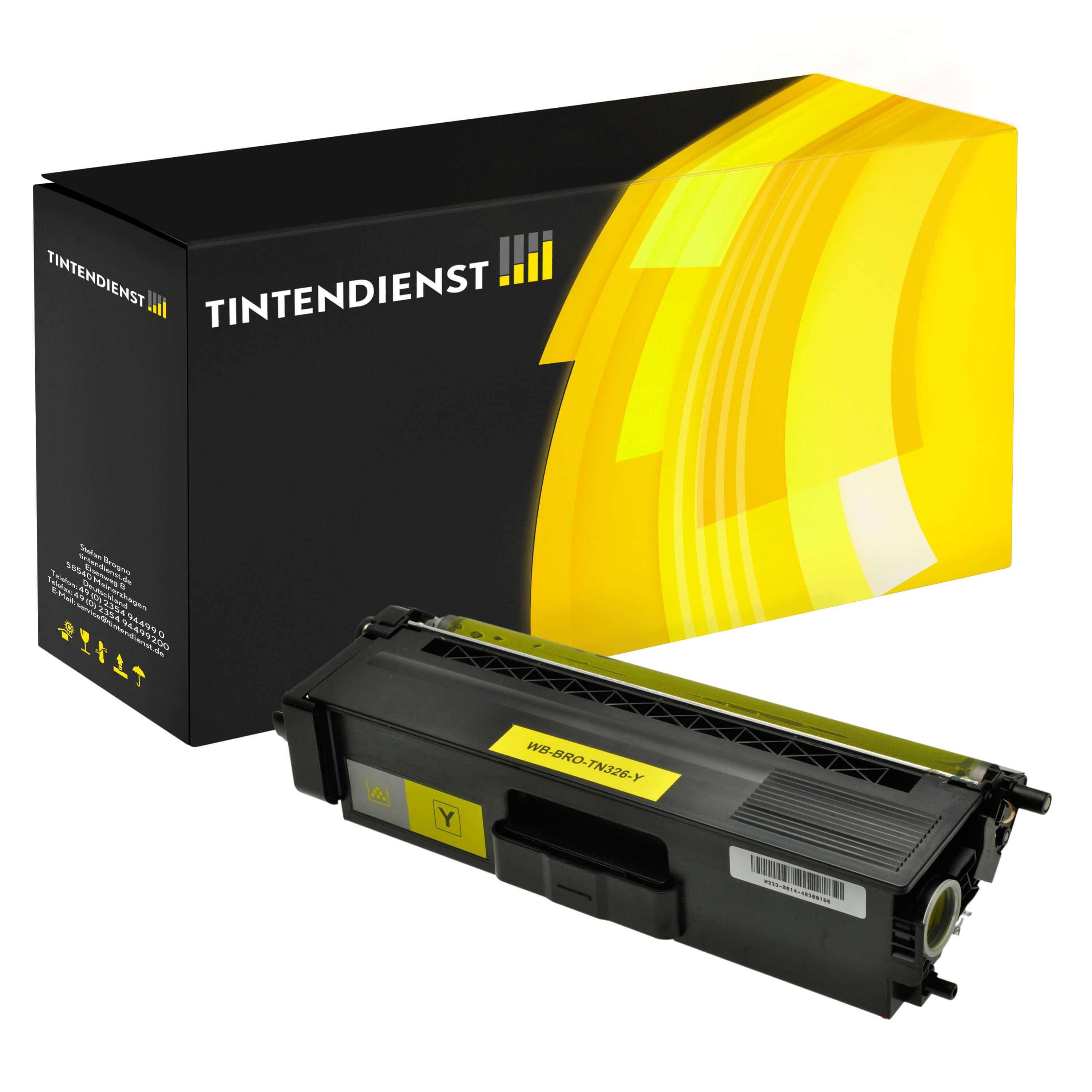 Toner kompatibel zu Brother TN-326Y, gelb