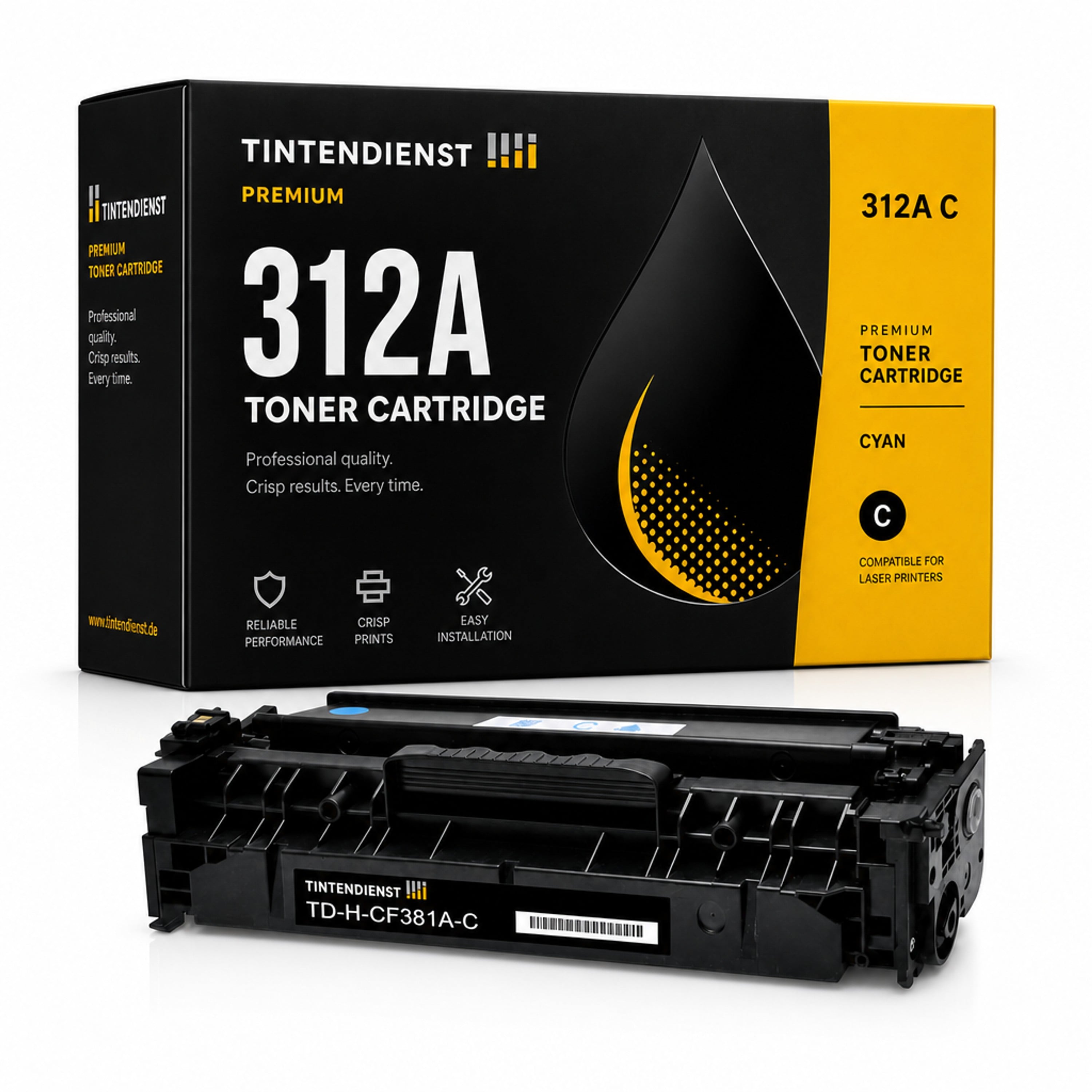Toner kompatibel zu HP 312A, cyan