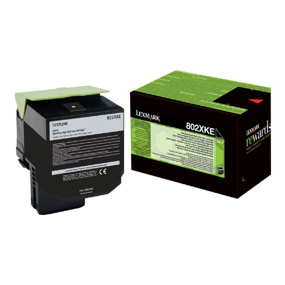 Lexmark 802XK Toner (80C2XKE) schwarz – Original Lexmark