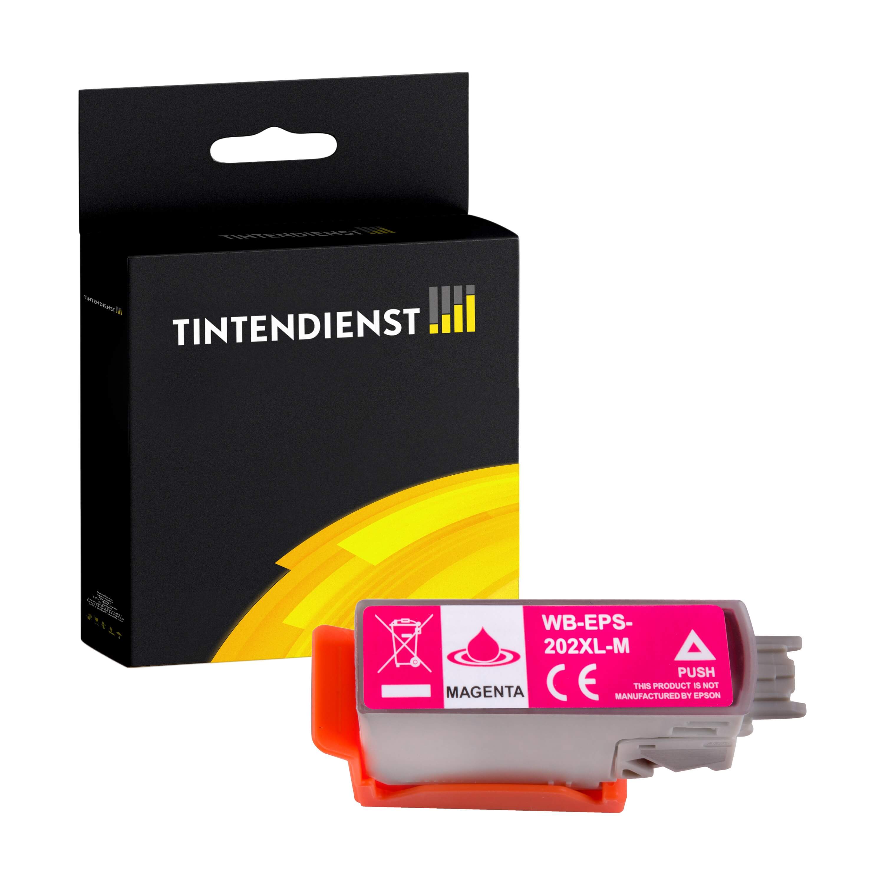Tintendienst kompatibel für Epson Tintenpatrone C13T02H34010 / 202XL Magenta [XL Füllmenge]